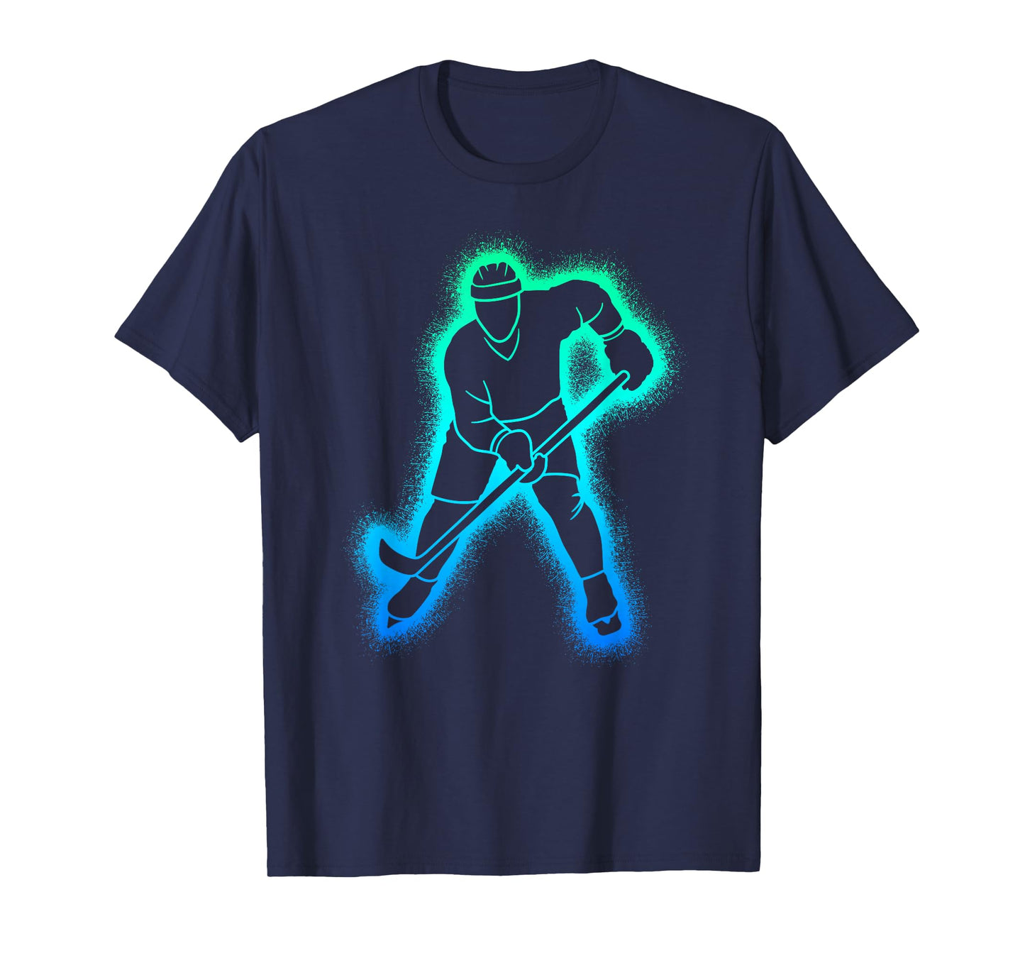 Hockey Player Kids Men Boys Ice Hockey T-Shirt