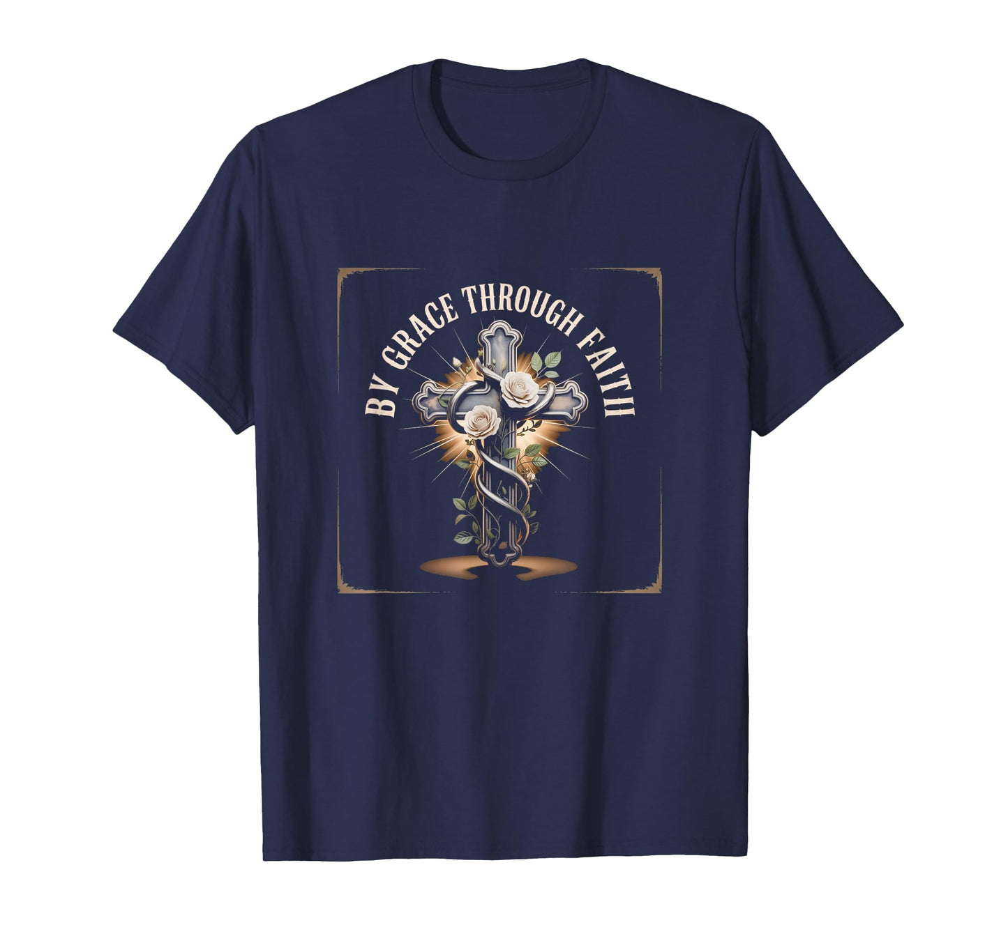 Christian Ephesians 2:8-9 Grace Through Faith Tee T-Shirt