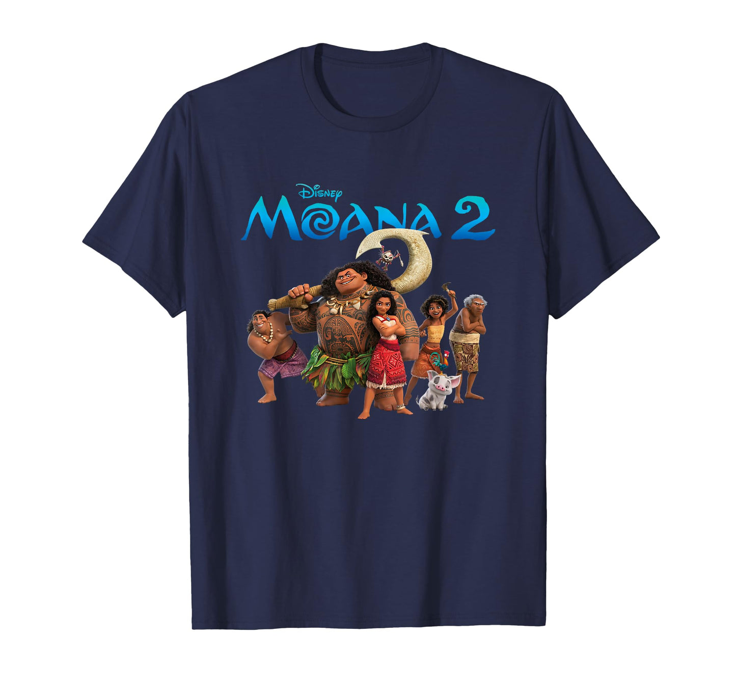 Disney Moana 2 Oceania Adventure Big Crew Panel T-Shirt