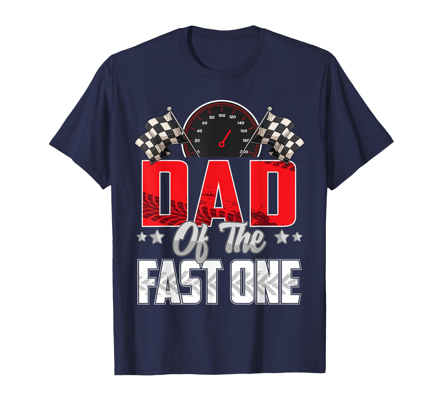 1 year old racing car fast one birthday 1st Family Dad T-Shirt