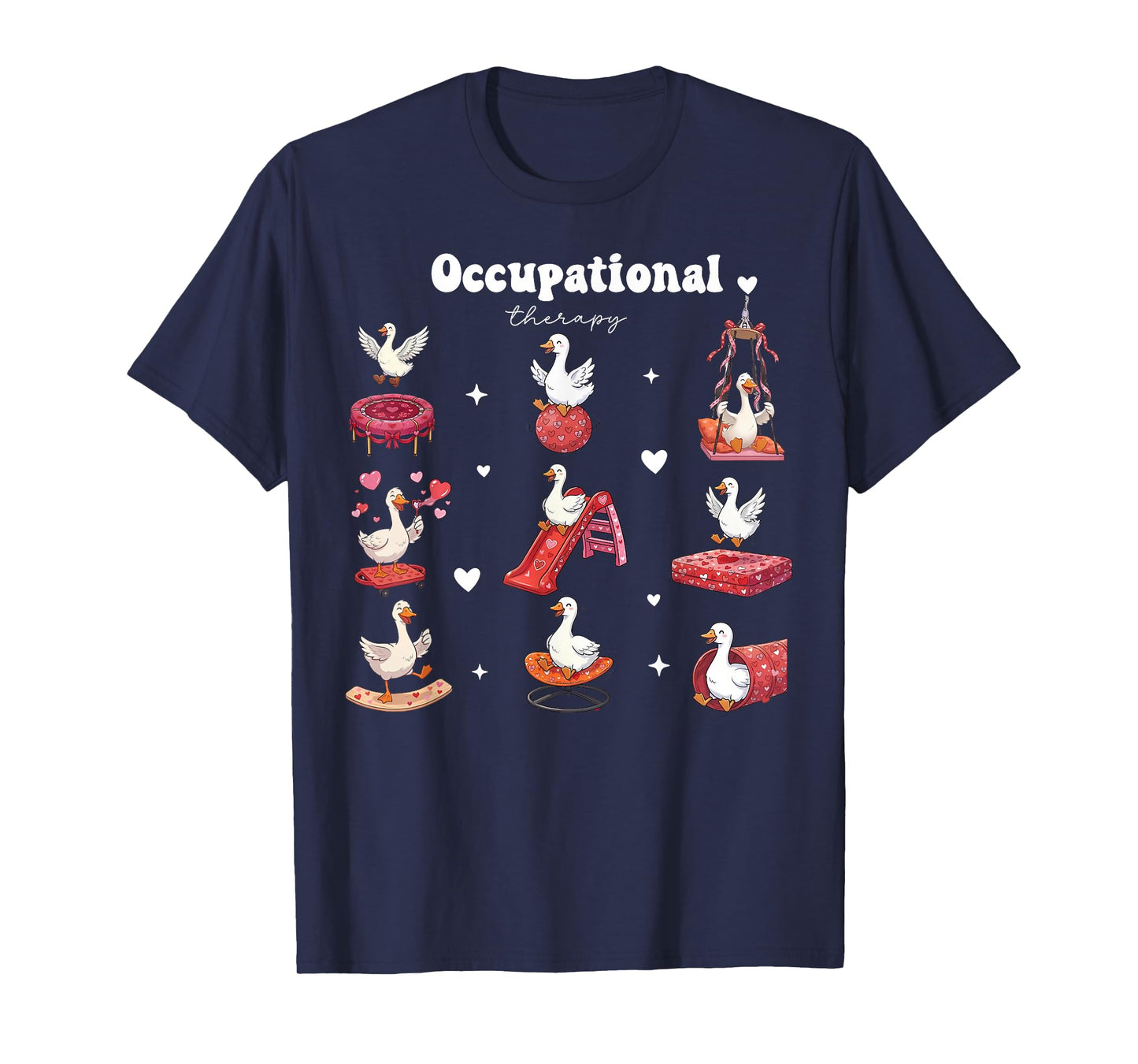 Valentines Occupational Therapy Silly Goose OT Therapist T-Shirt