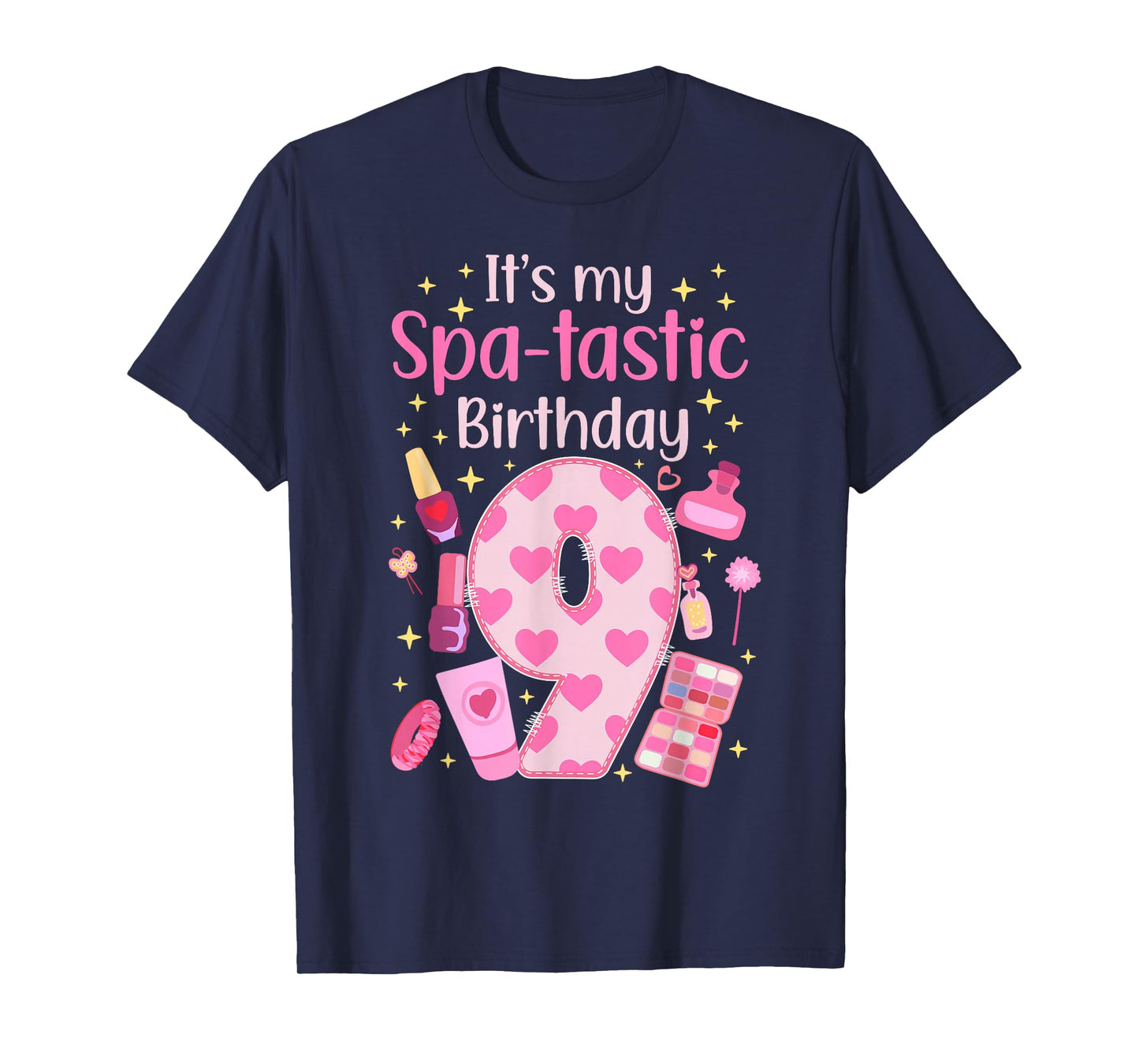 9th Spa Birthday Nine Year Old Spa B-Day Girls Spa Party T-Shirt