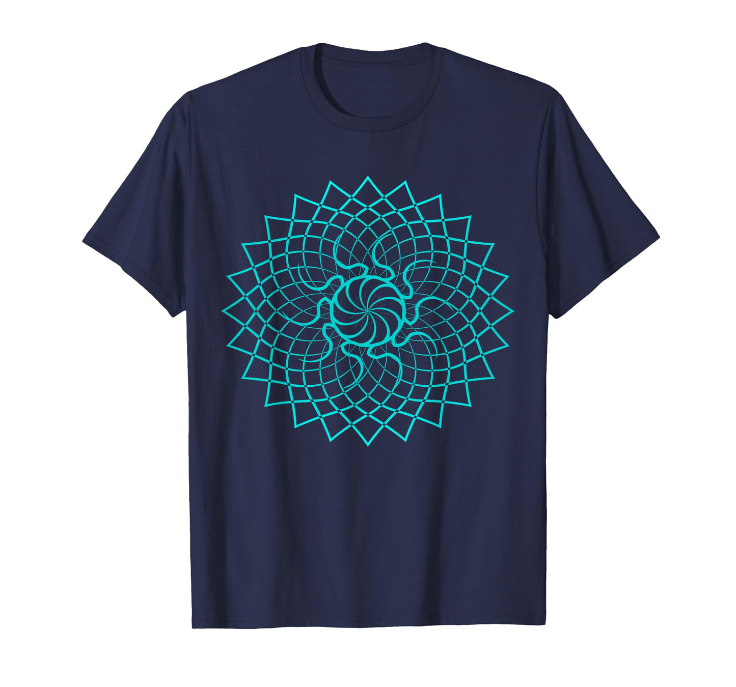 Mandala Geometry Sacred Fractal Art Yoga Mantra Good Vibe T-Shirt