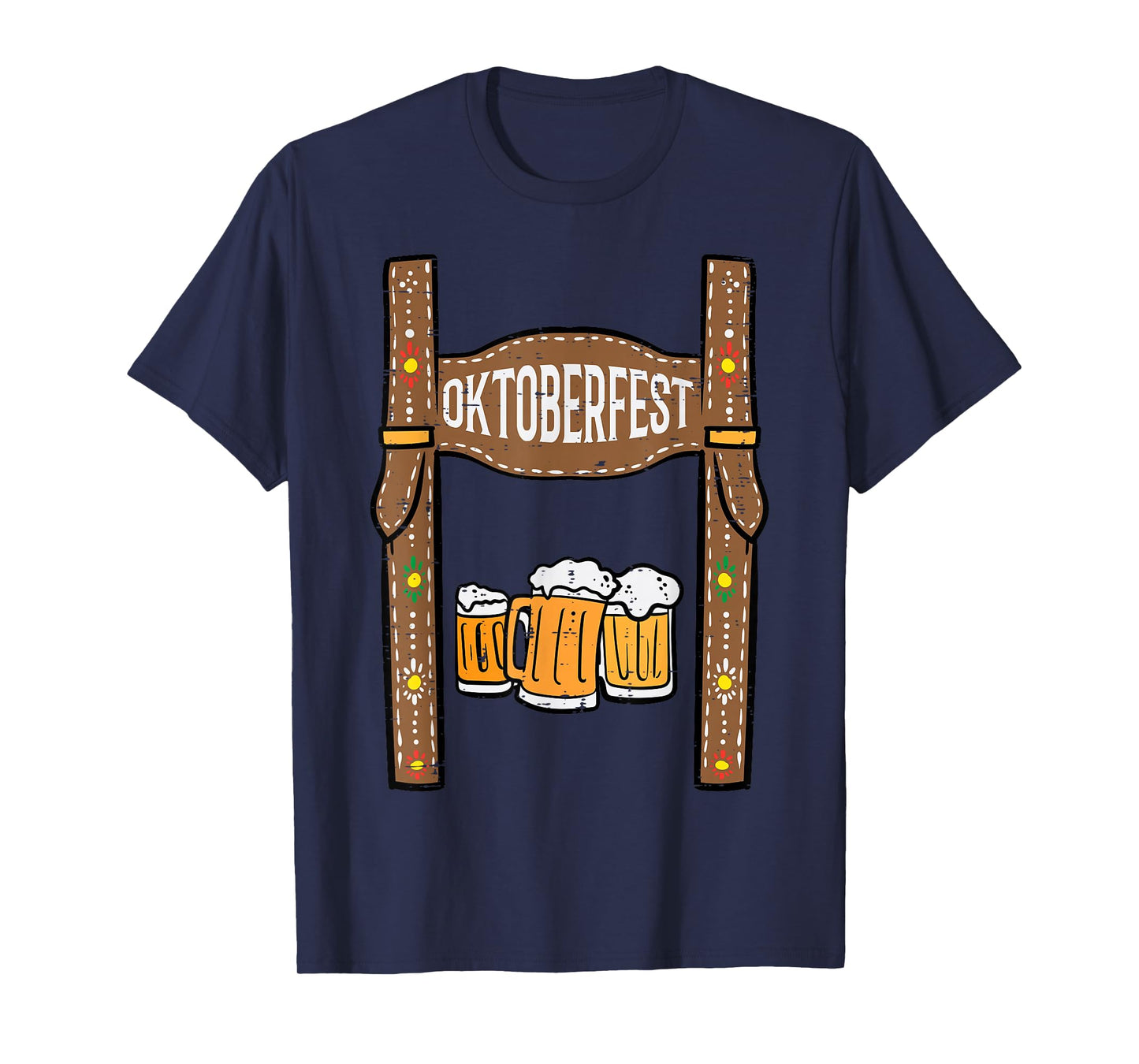 Oktoberfest Lederhosen Costume German Bavarian Festival Men T-Shirt
