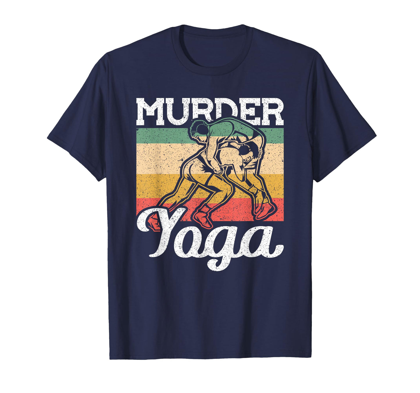 Vintage Murder Yoga Wrestling T-Shirt