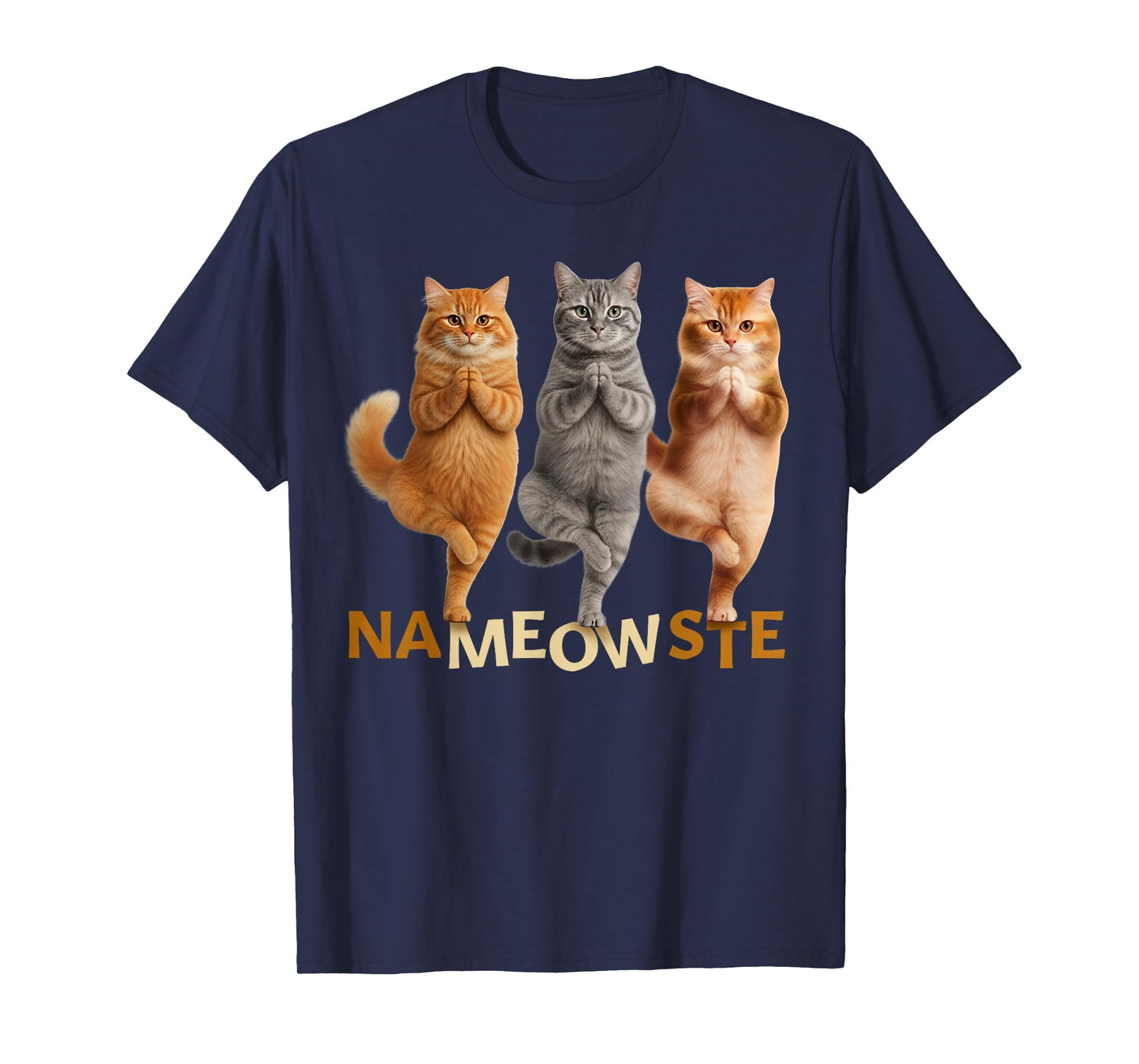 Nameowste Yoga Cat T-Shirt