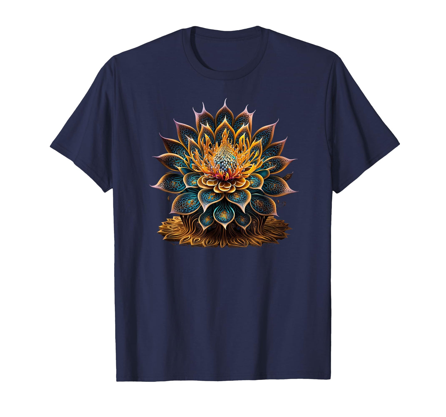 Lotus Flower Yoga Zen Bohemian Namaste Meditation T-Shirt
