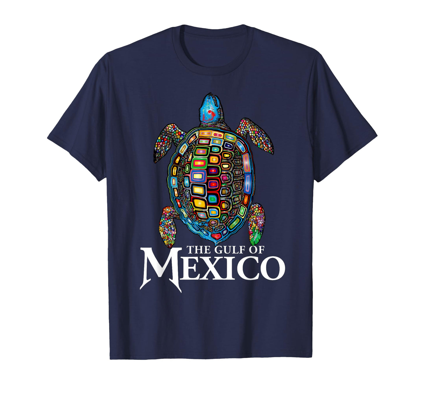 The Gulf Of Mexico EDM Music Rave Dance Sea Turtle Graphic T-Shirt