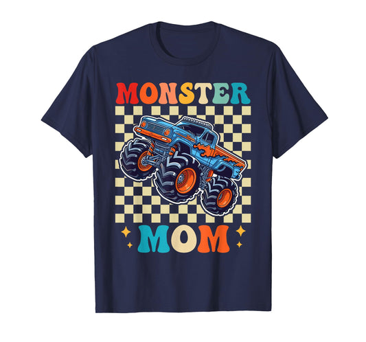 Monster Truck Mom Family Matching Monster Trucks Birthday T-Shirt