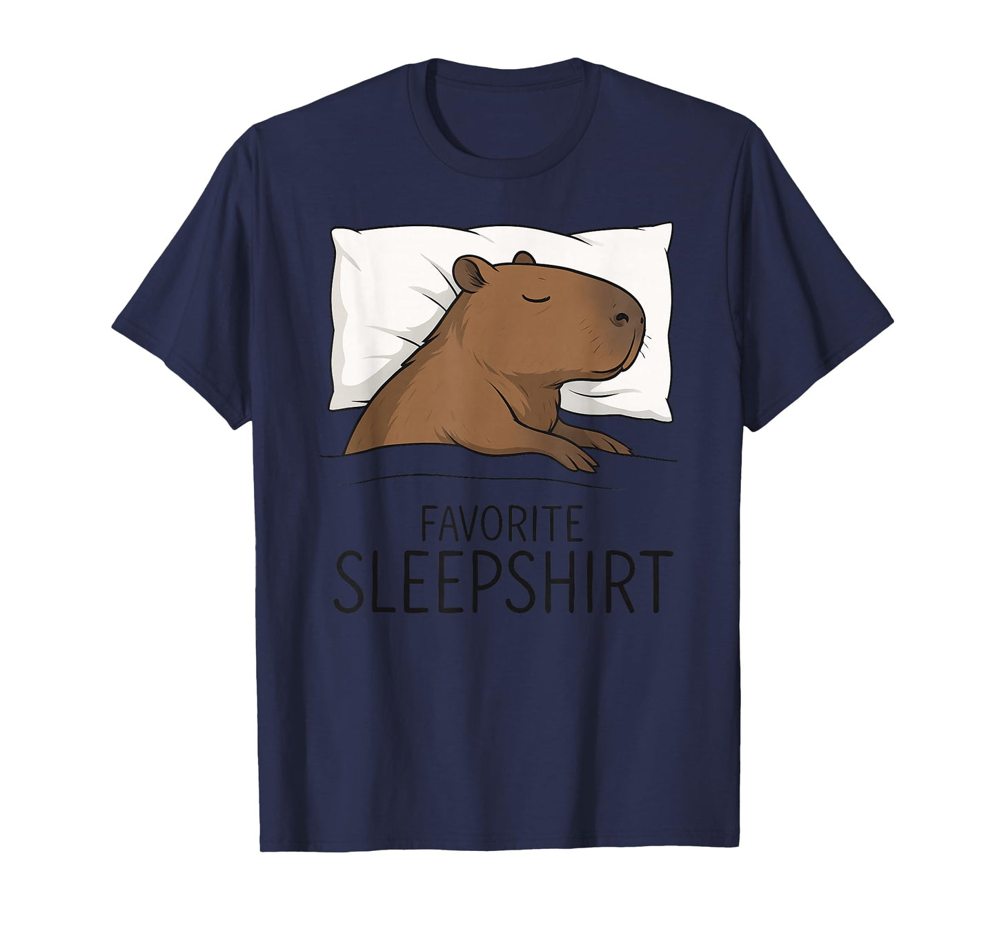 Capybara Favorite Sleepshirt Sleeping Pajamas Boys Girls Kid T-Shirt