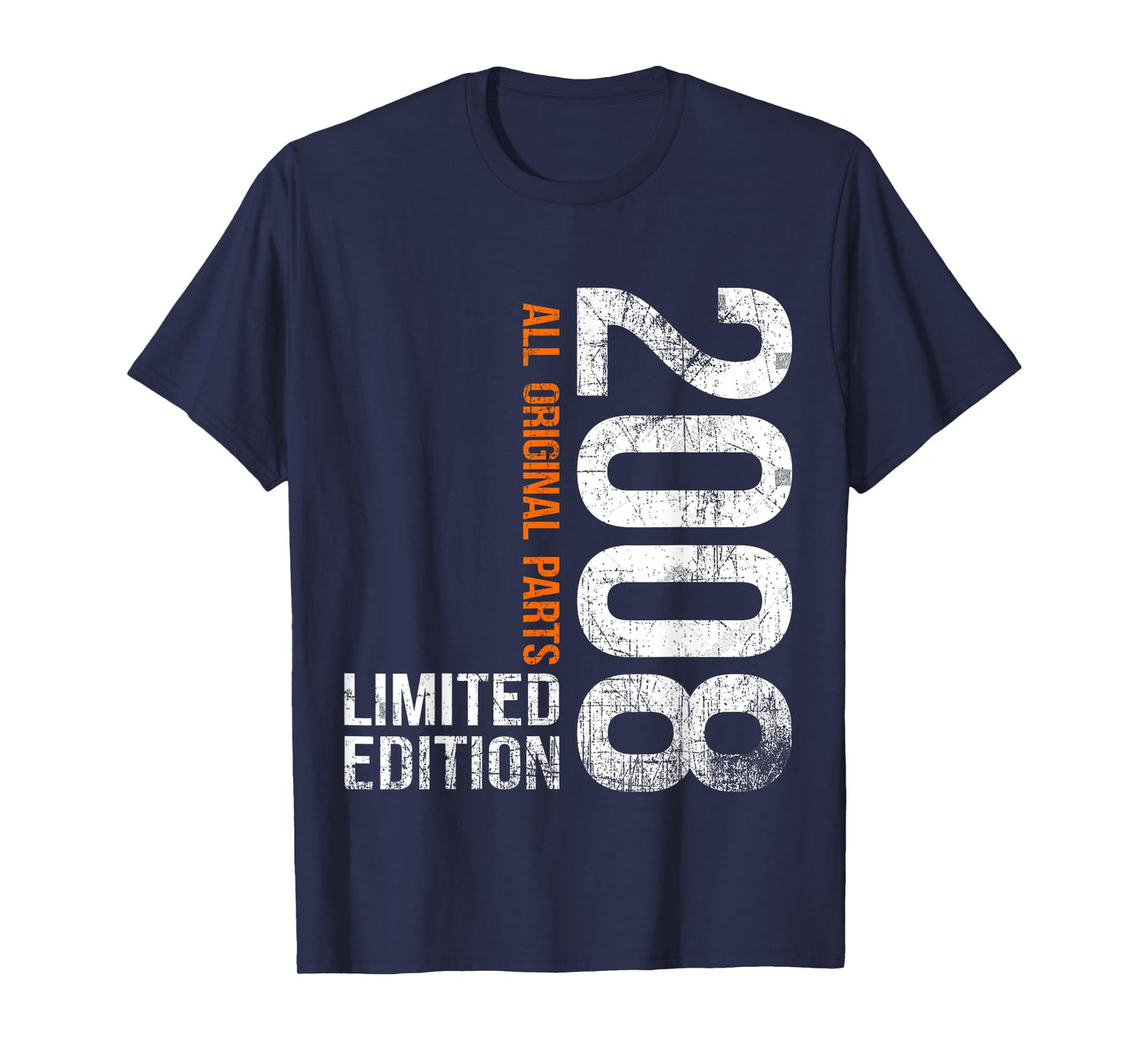 Vintage 2008 17th Birthday Gifts Boy Girl 17 Years Old T-Shirt