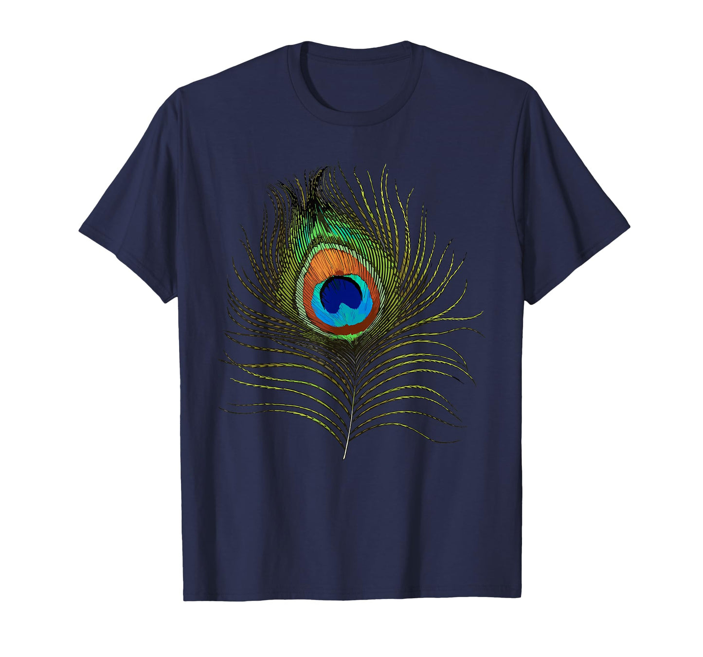 Funny Peacock Art For Men Women Adult Feather Peacock Lover T-Shirt