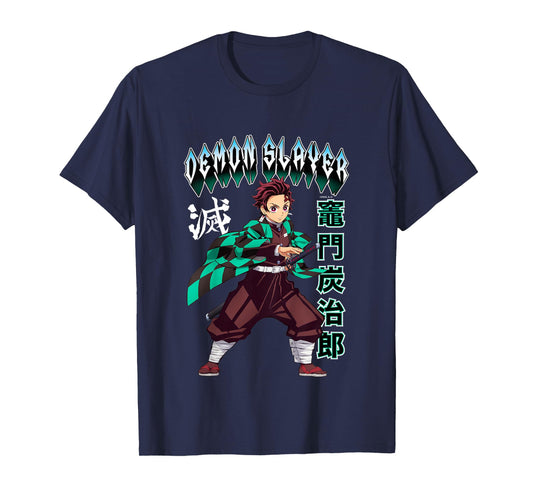 Kids Demon Slayer: Kimetsu no Yaiba Tanjiro Kamado Heroic Stance T-Shirt