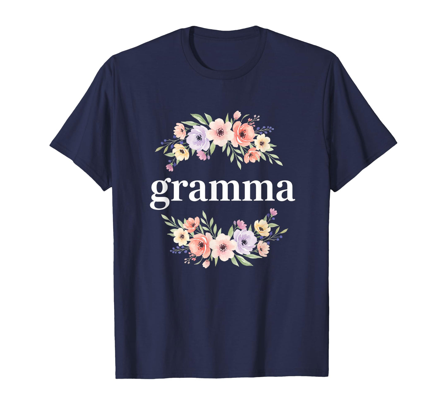 Teacher Gramma Floral, 'Gramma' Proud School Teacher Design T-Shirt
