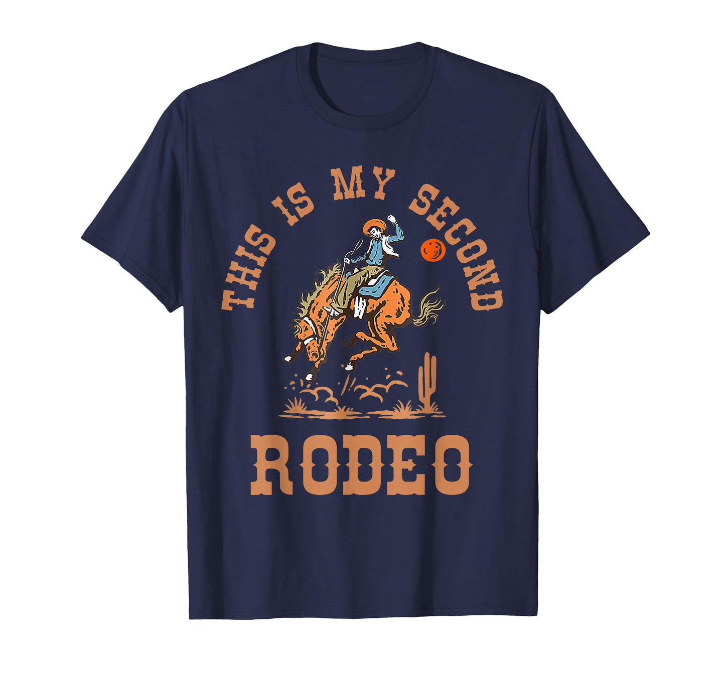 This is My Second Rodeo Western 2nd Birthday Boy Cowboy Kids T-Shirt