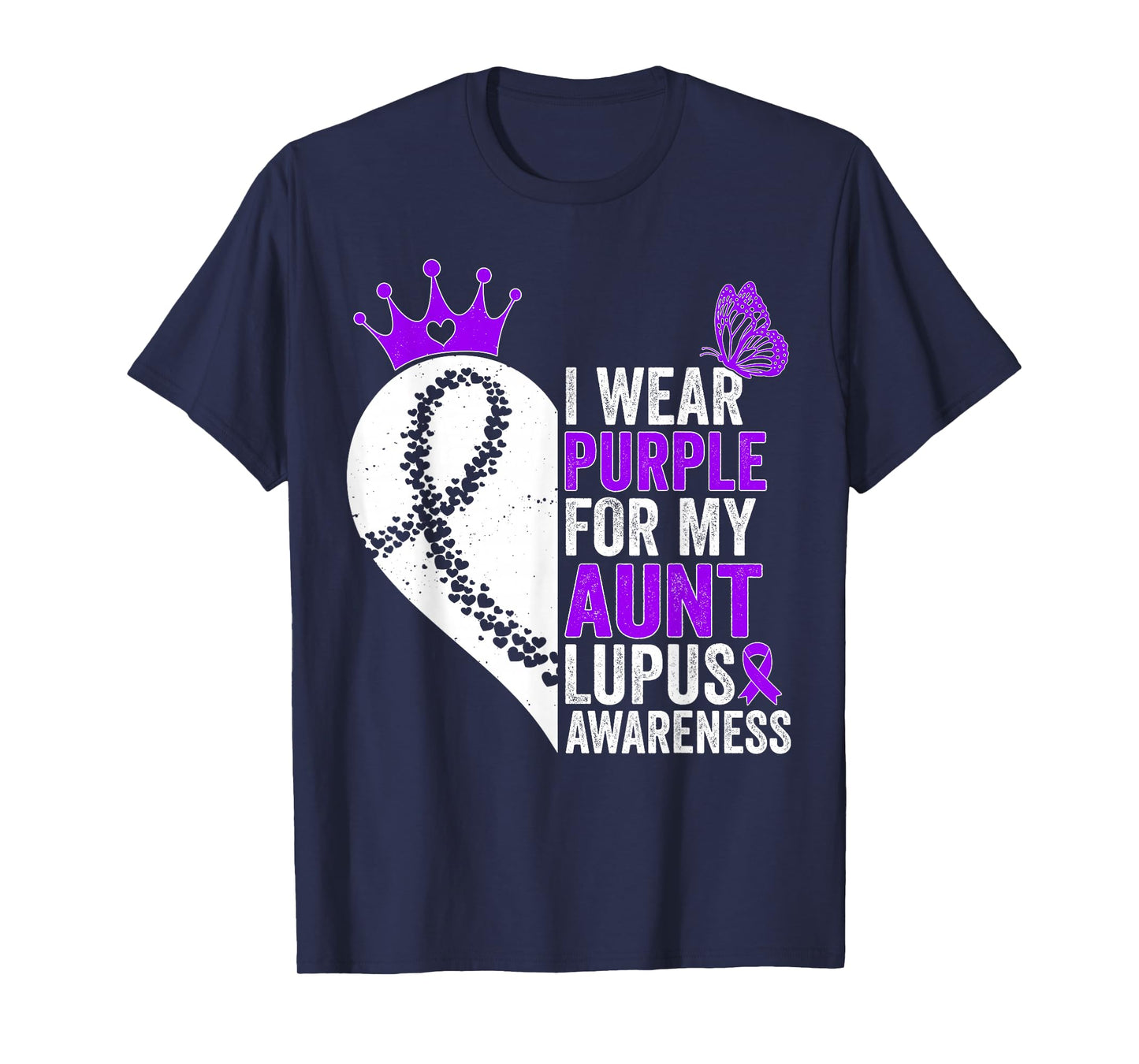 I Wear Purple for my Aunt Lupus Awareness T-Shirt