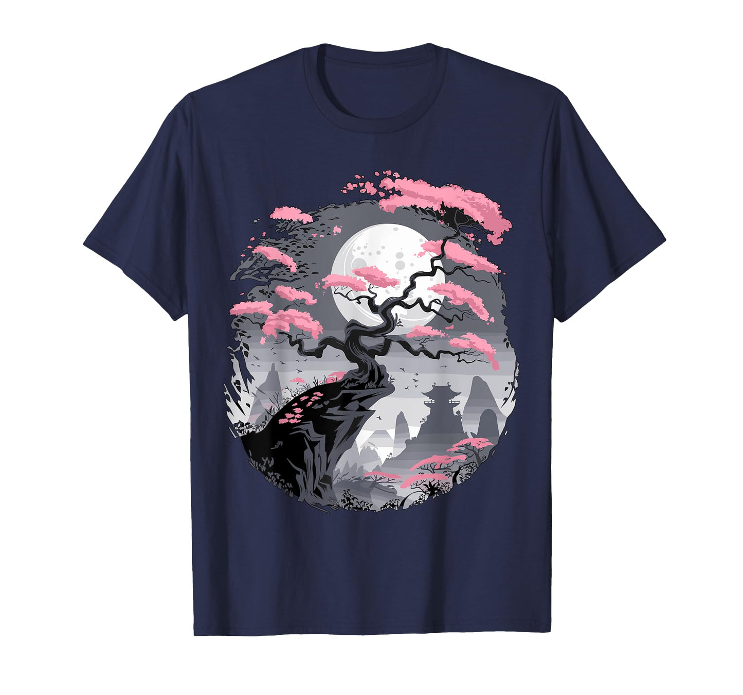 Japanese Sakura Garden Mount Fuji Cherry Blossom T-Shirt