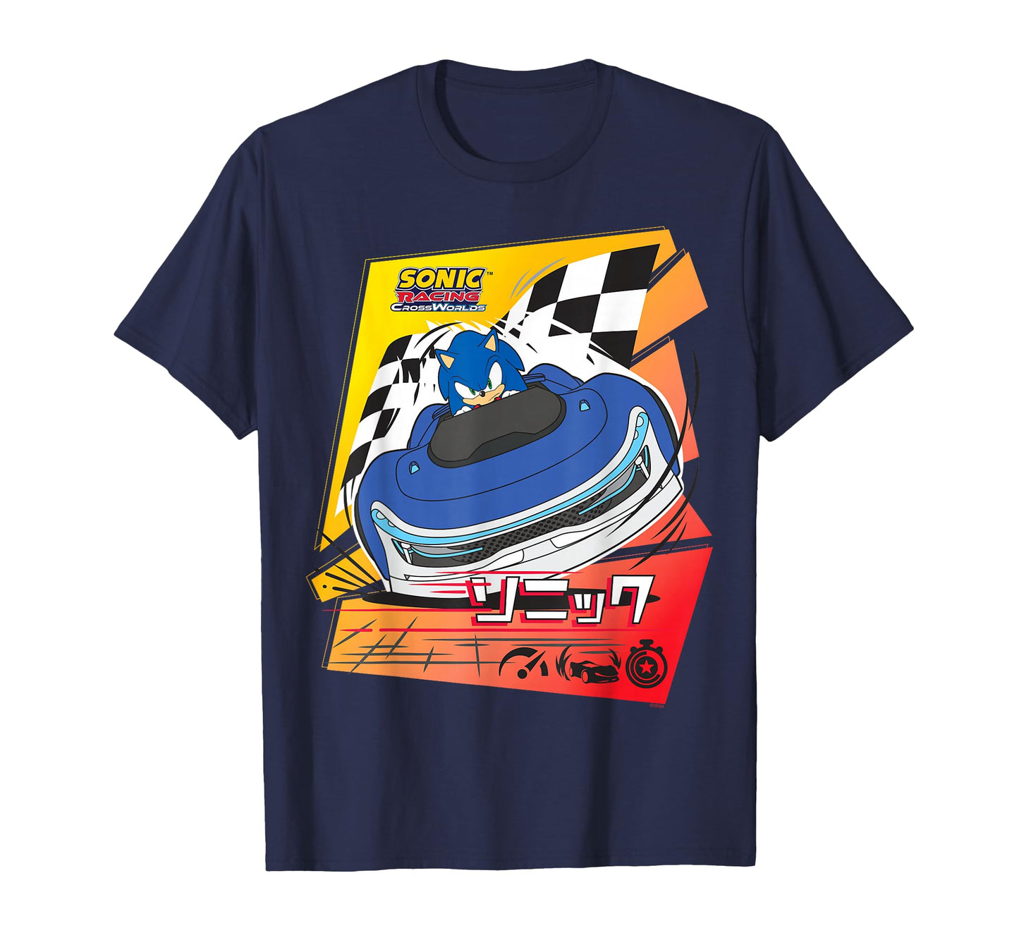 Sonic Racing CrossWorlds - Gotta Drive Fast Sonic T-Shirt