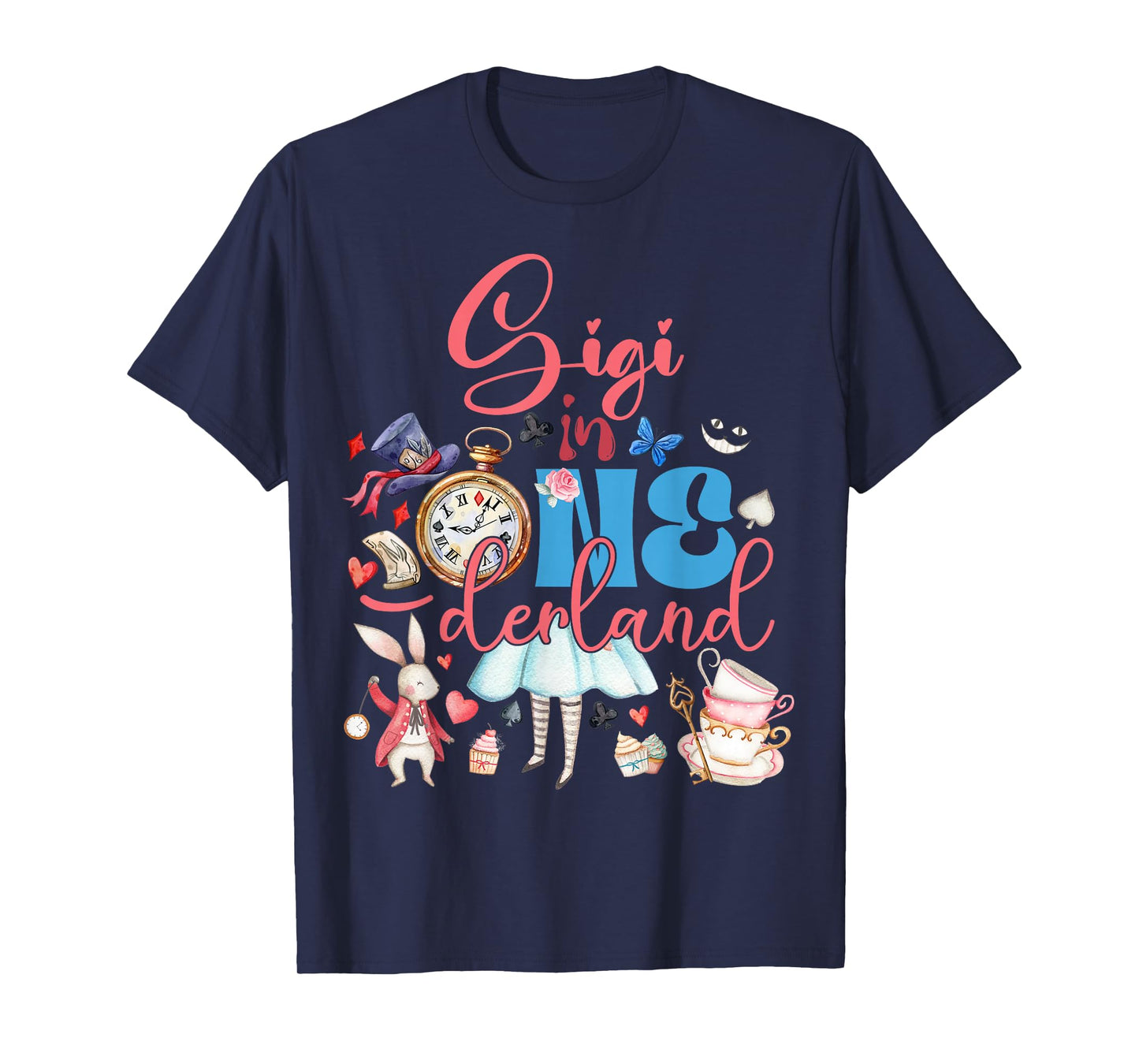 Alice Gigi in ONEderland Birthday Family T-Shirt