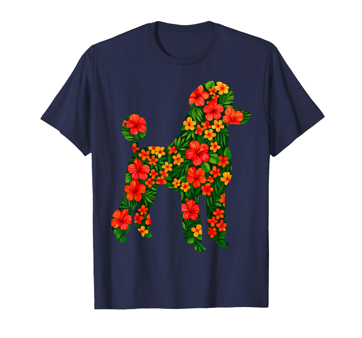 Floral Poodle T-Shirt