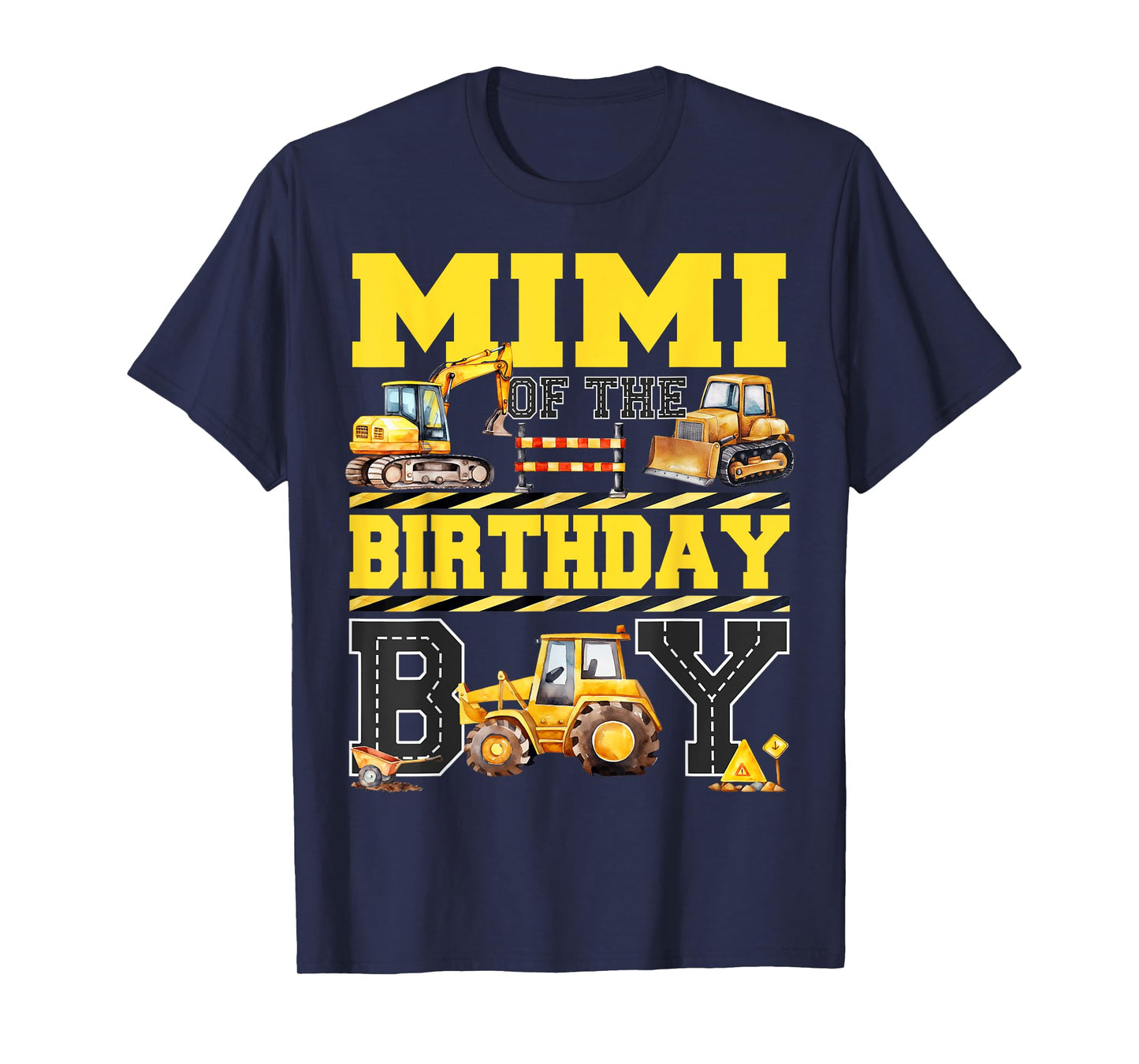 Mimi Of The Birthday Digger for Boy Excavator Builder Bday T-Shirt