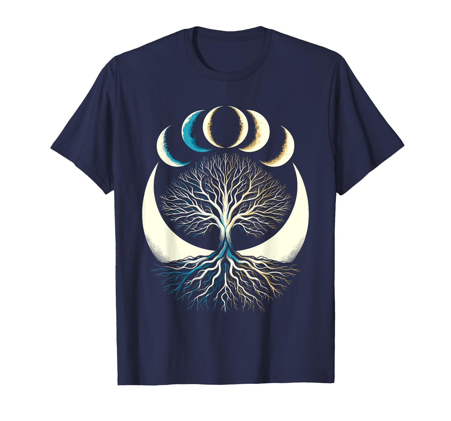 Phases Of The Moon Tree T-Shirt