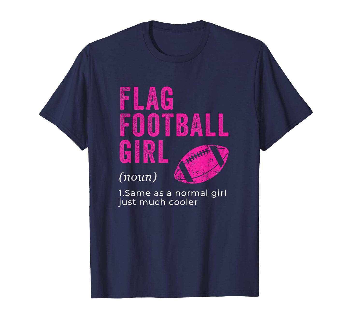 Flag Football Girls Sport Game Girl Women Players Outfit T-Shirt