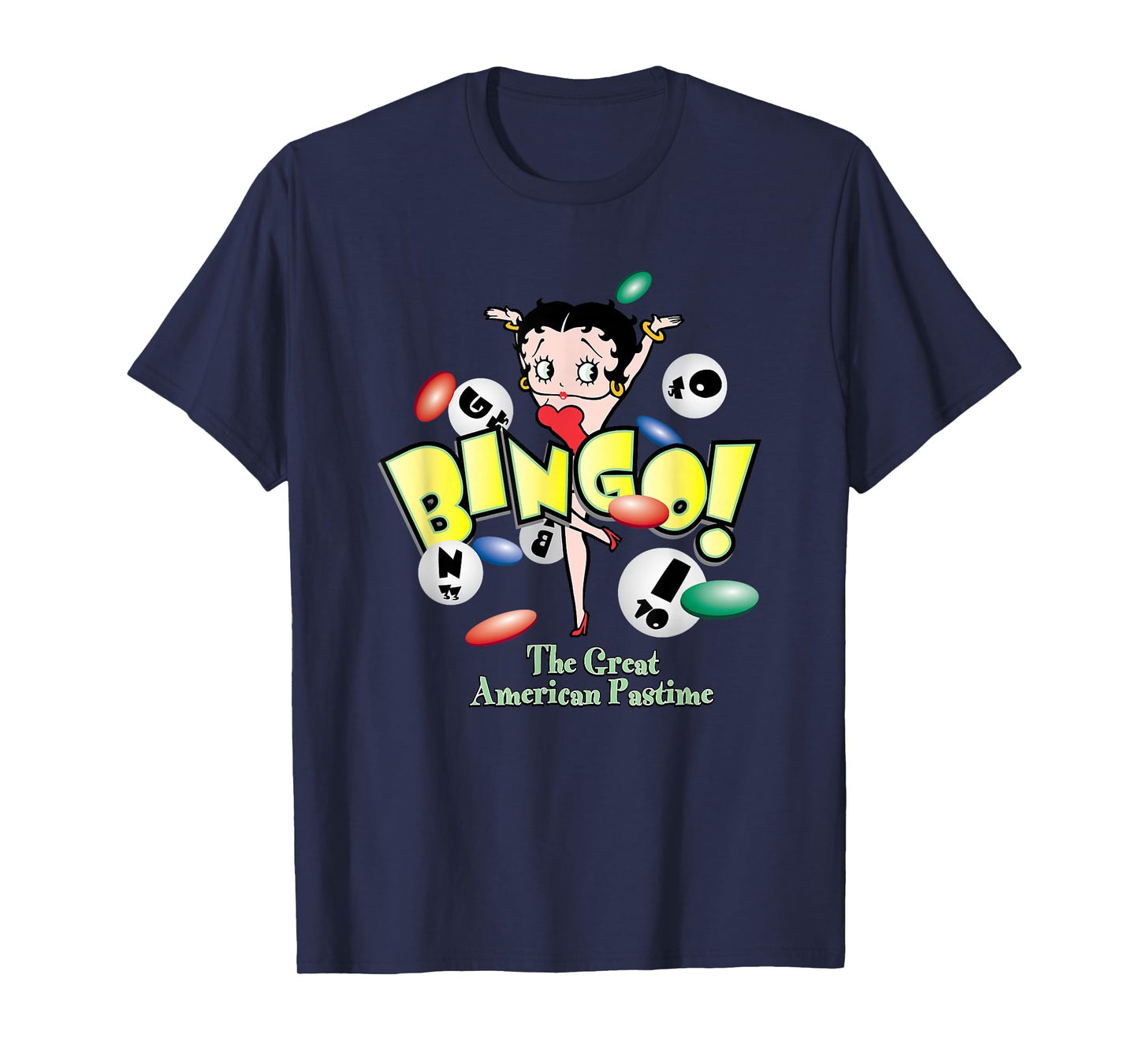 Betty Boop Bingo The Great American Pastime T-Shirt