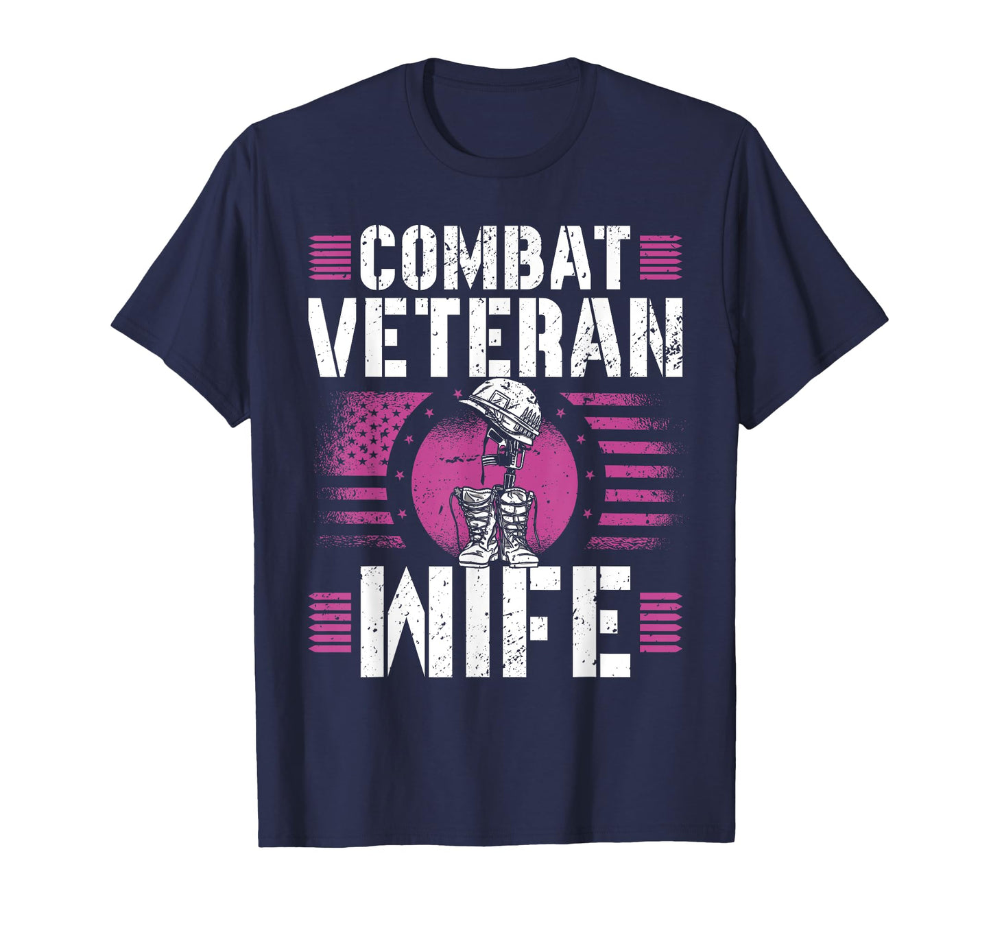 Combat Veteran Wife Veteran's Day Veterans Combat Veteran T-Shirt
