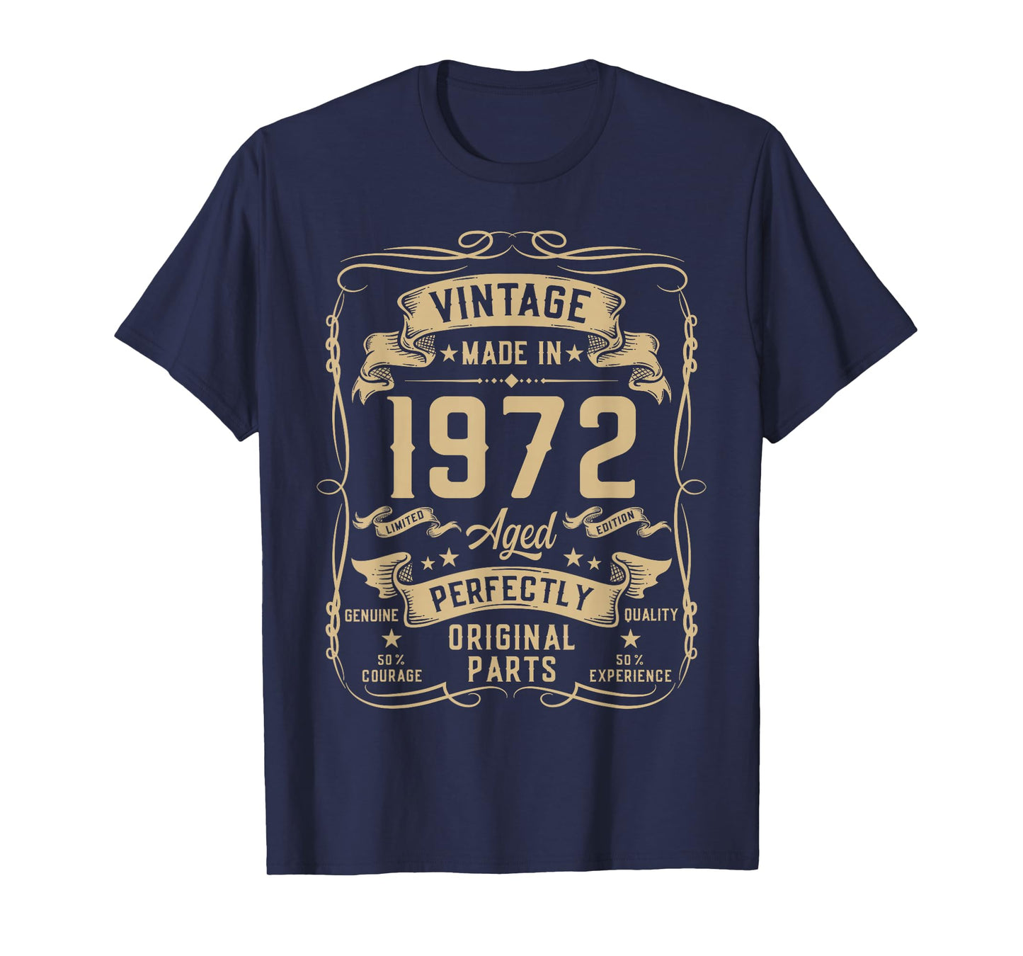 Vintage 1972 54yr 54th Birthday Gifts for Men 54 Years Old T-Shirt