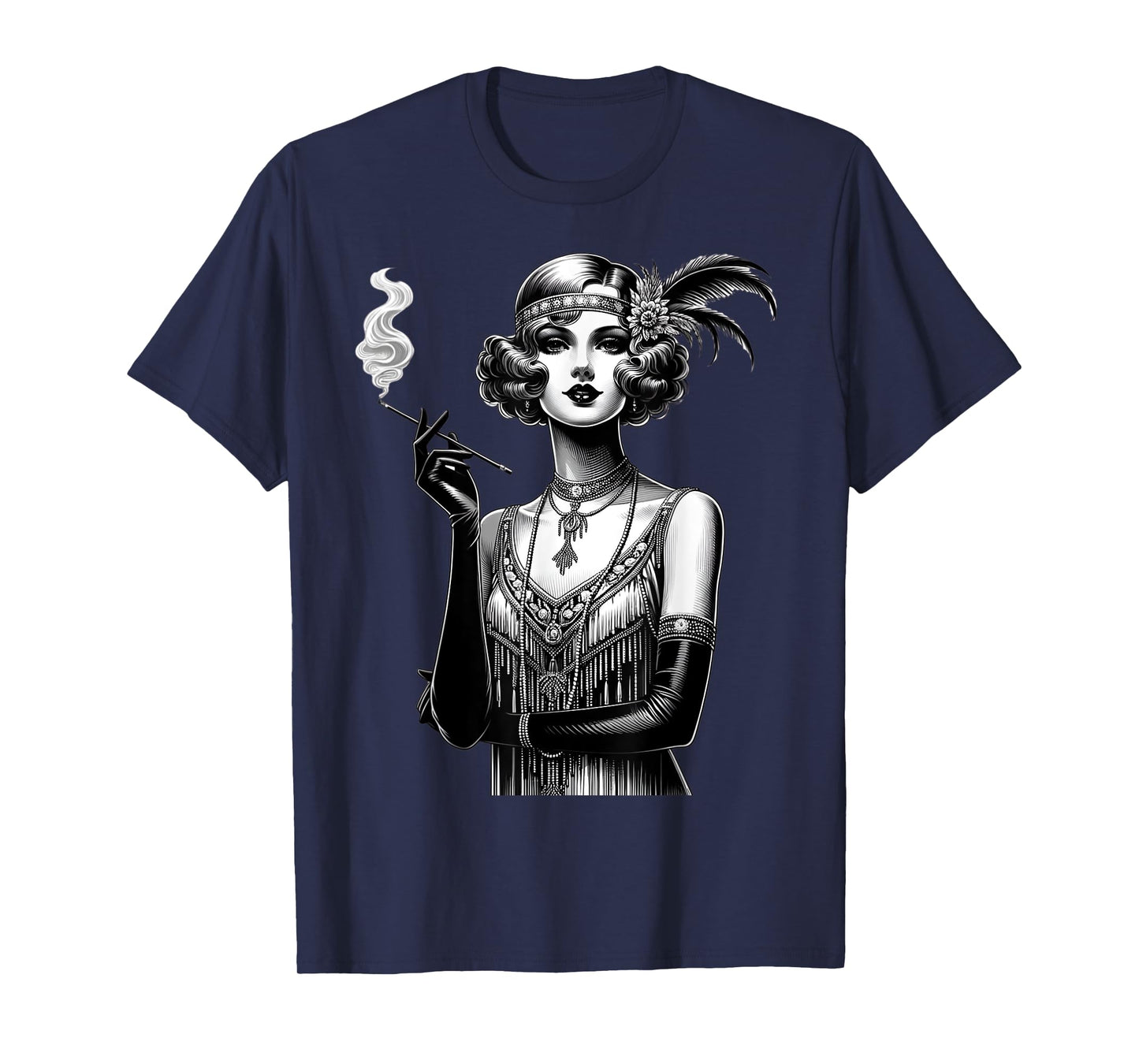 ROARING 1920's Great, Gatsby Glamorous Woman Flapper T-Shirt