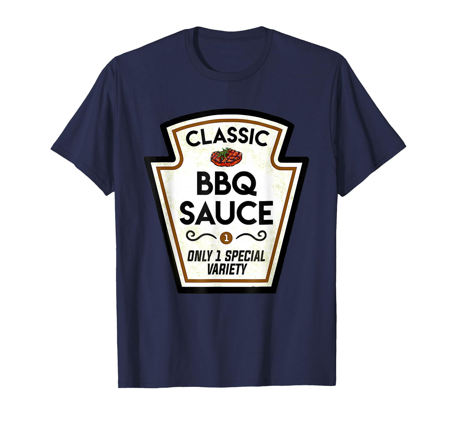Barbecue BBQ Sauce Bottle Label Halloween Matching Costume T-Shirt