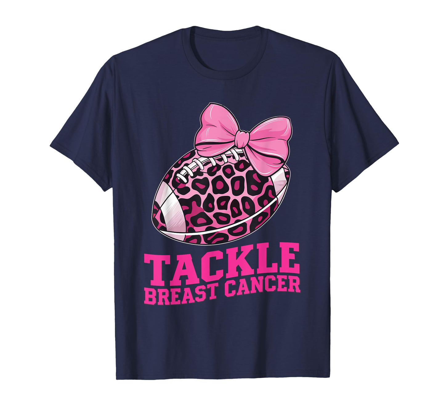 Tackle Breast Cancer Awareness American Football Women Kids T-Shirt