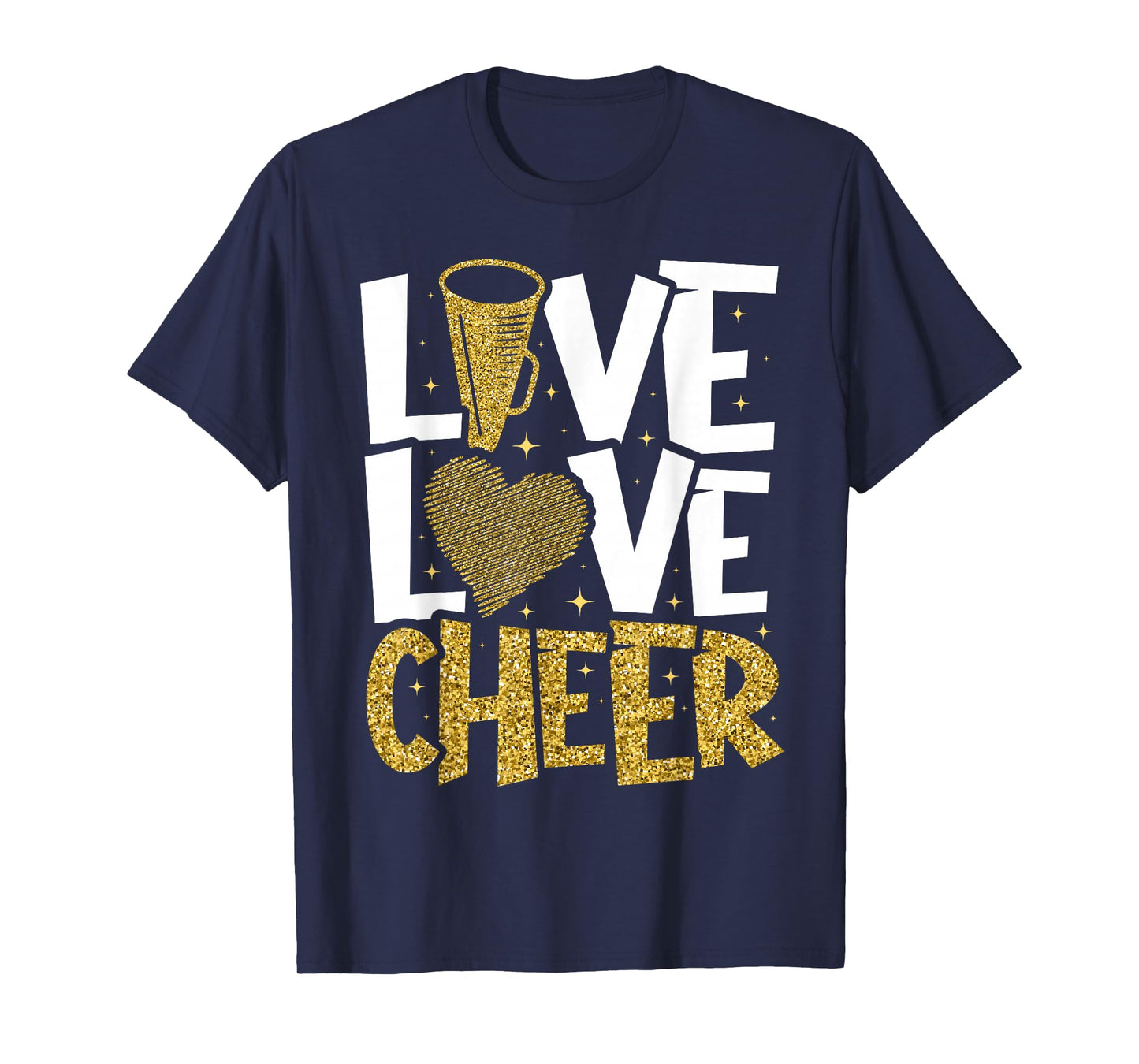 Live Love Cheer Girl Cheerleading Cheerleader Women Cheer T-Shirt