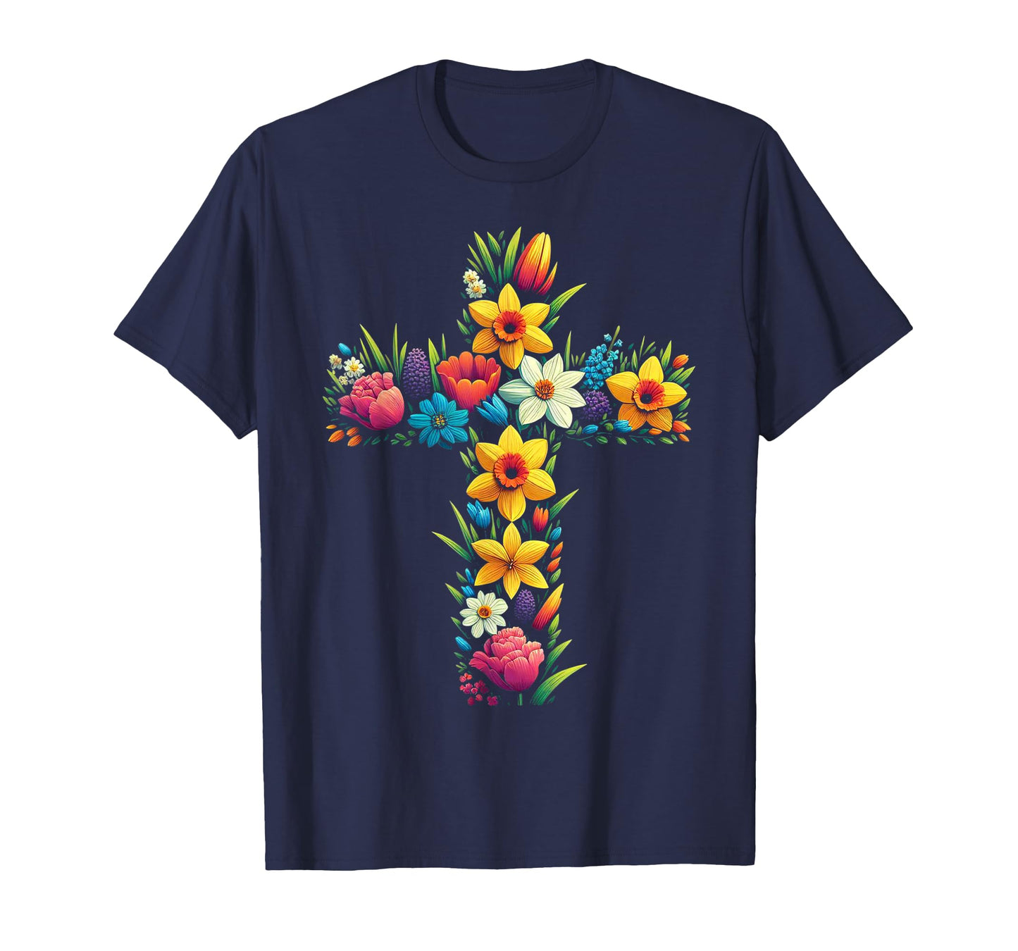 Jesus Christ Cross Religious Christian Faithful Believer T-Shirt