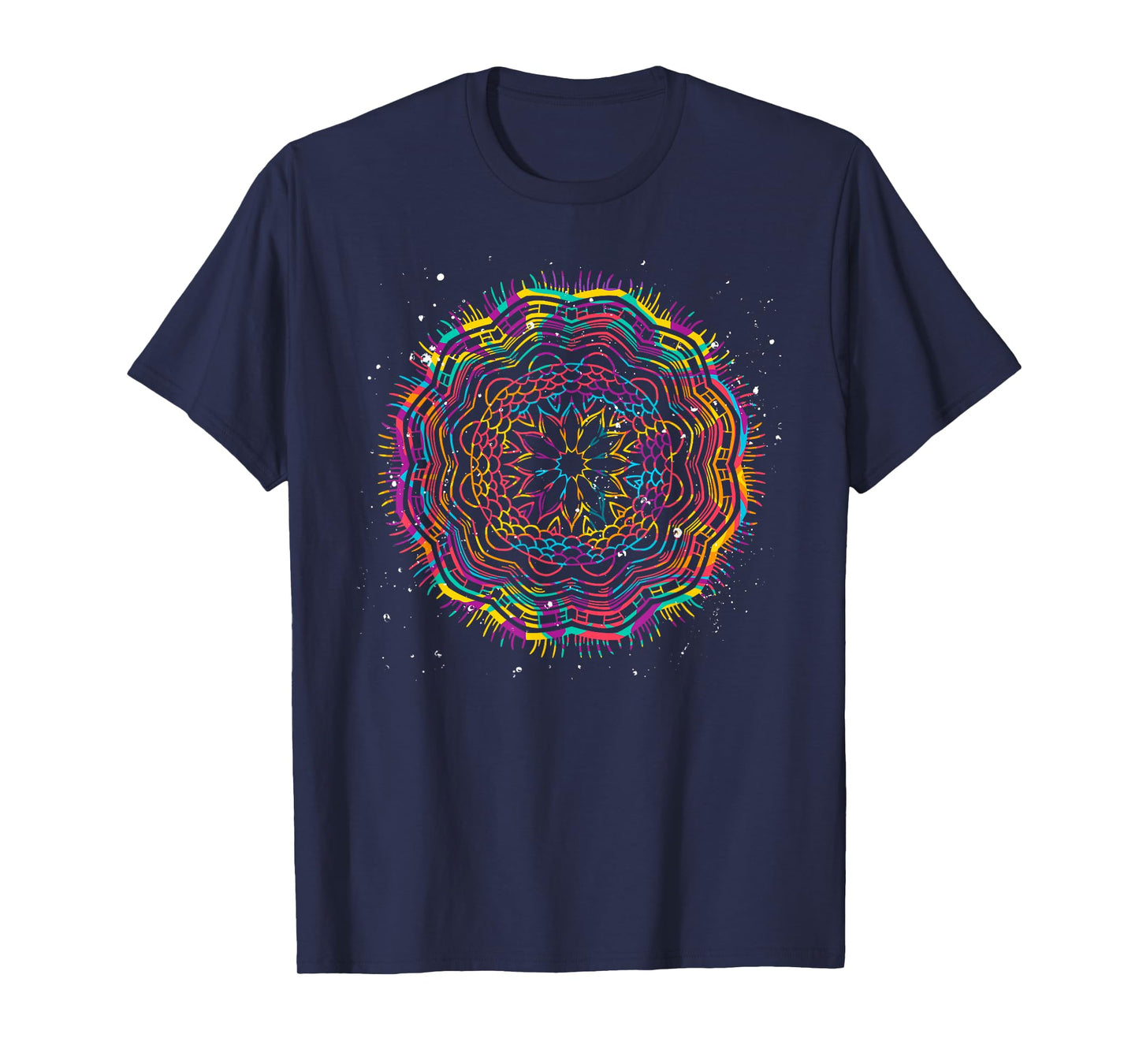 Bohemian Fractal Geometry Yogi Spiritual Mandala T-Shirt