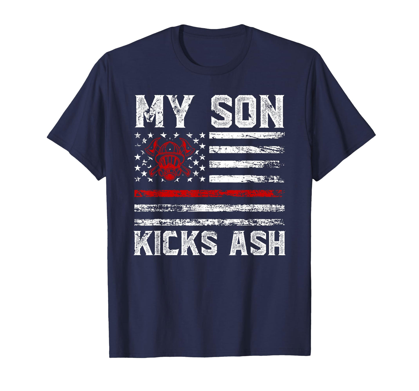 Funny Firefighter Mom Fireman Mom Of A Firefighter Mother T-Shirt