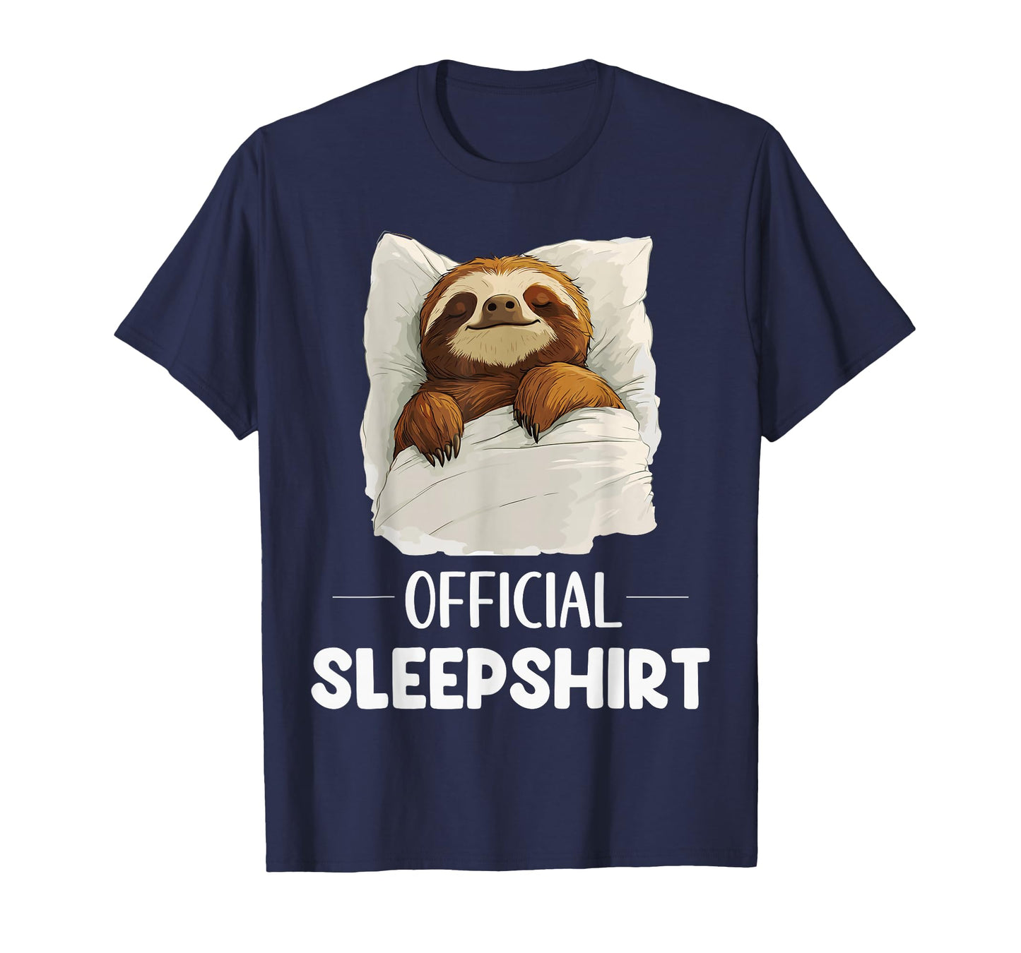 Official Sleepshirt Cute Sleeping Sloth Animal Lovers Pajama T-Shirt