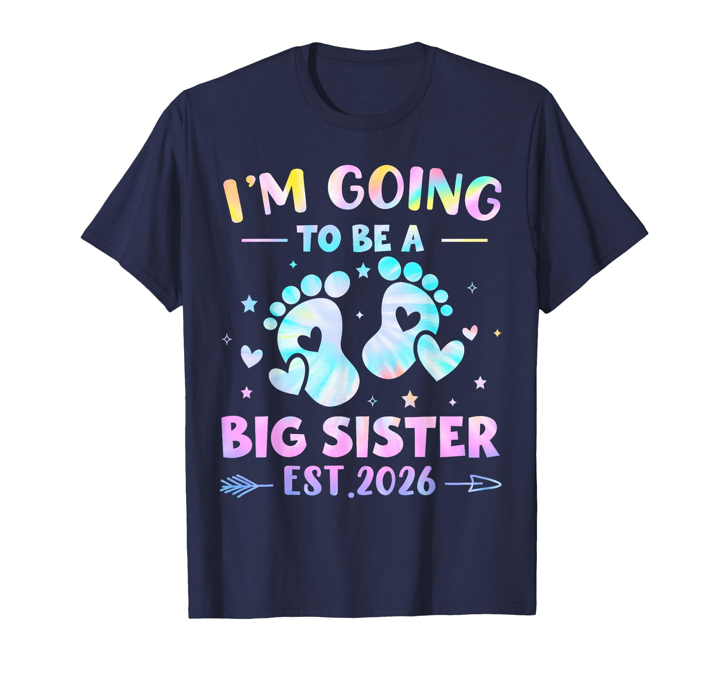Soon to Be Big Sis Finally Going to Be Big Sister Est 2026 T-Shirt