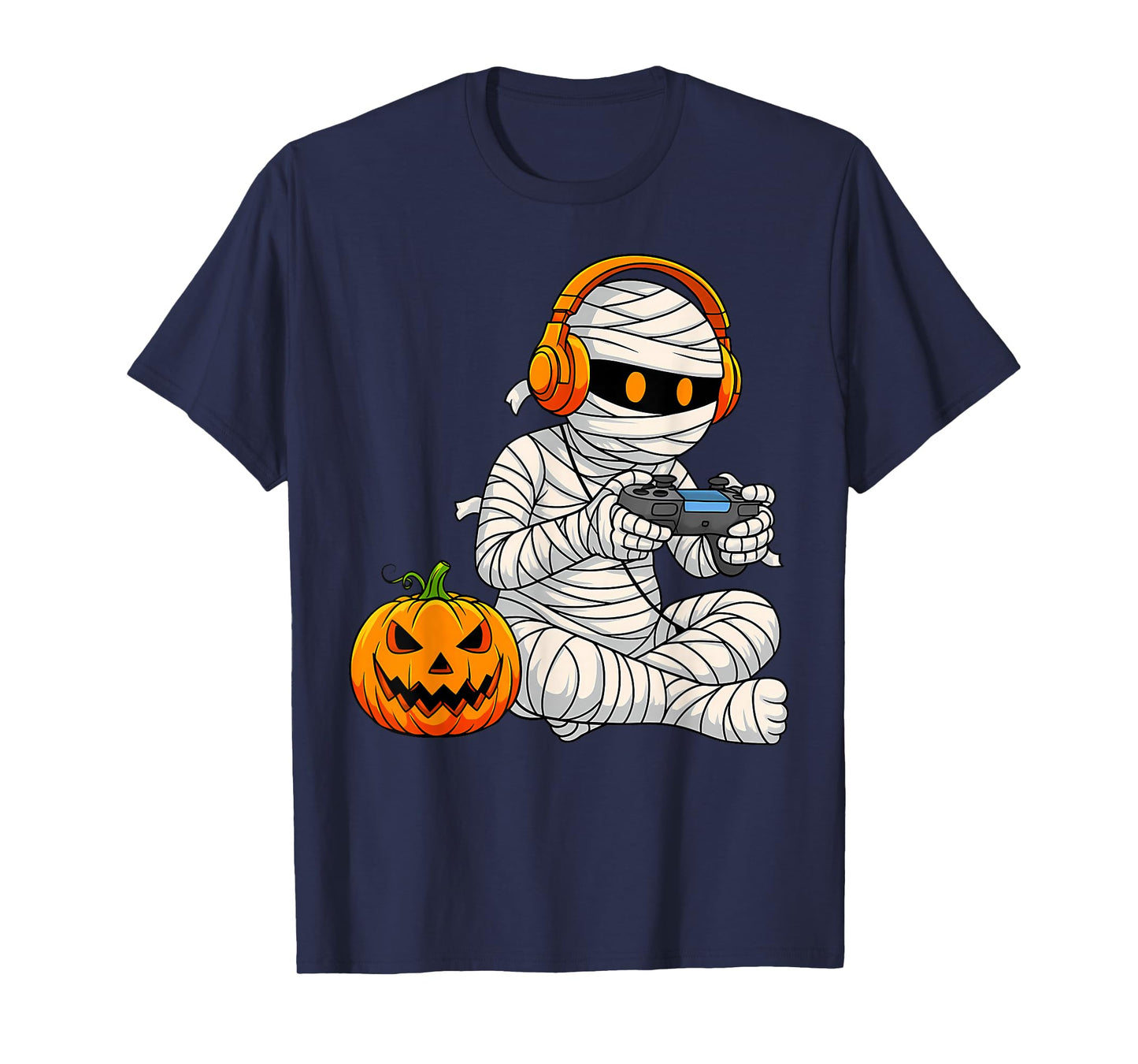 Halloween Mummy Gamer Funny Video Gaming Costume Boys T-Shirt