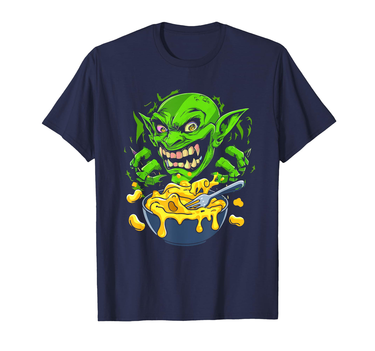 Cheddar Mac And Cheese Troll Goblin T-Shirt