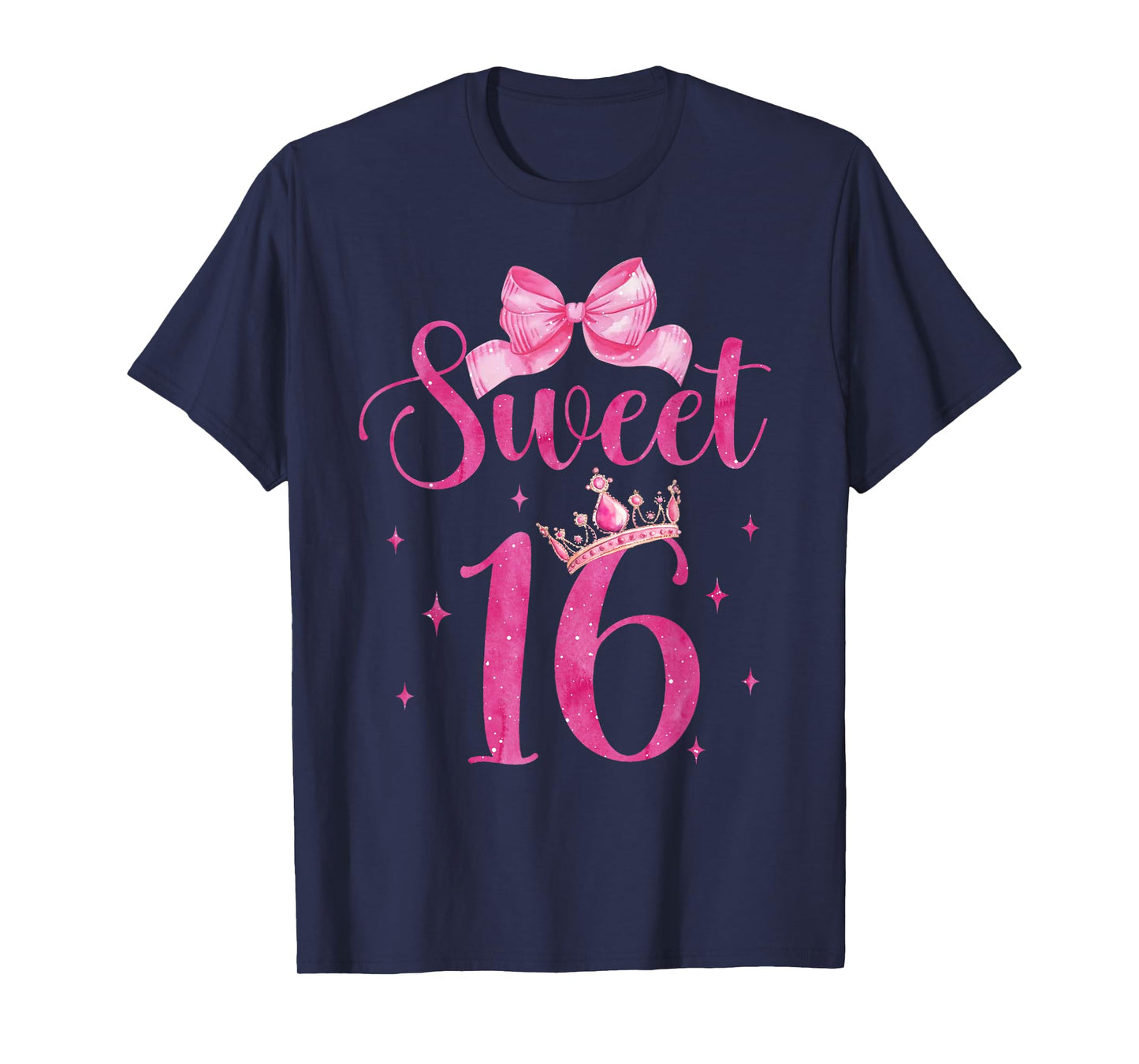 Sweet 16 Birthday Girl Coquette Aesthetic Pink Bow Birthday T-Shirt