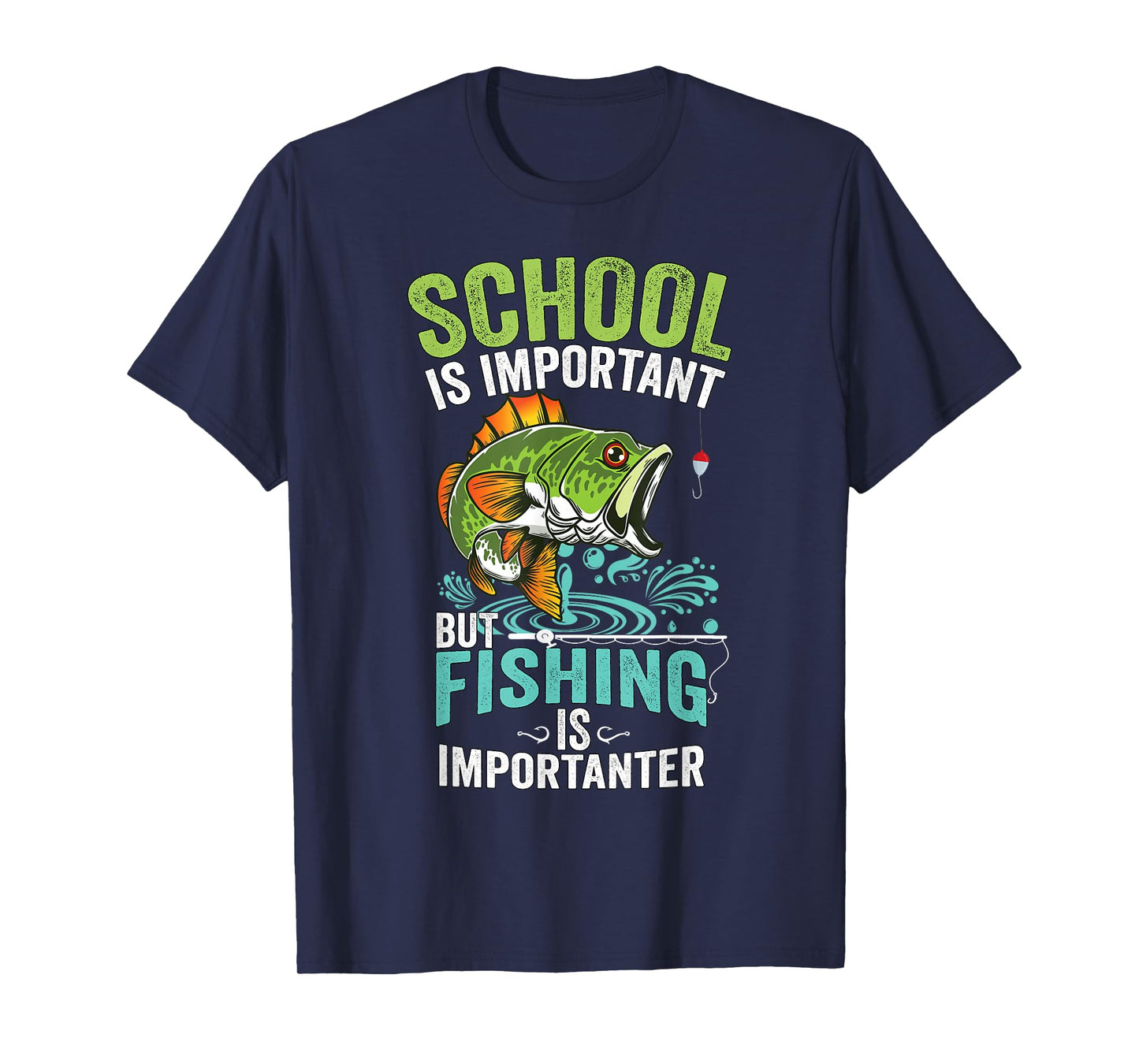 Funny Fishing For Boys Kids Fish Saying Bass Fisherman T-Shirt