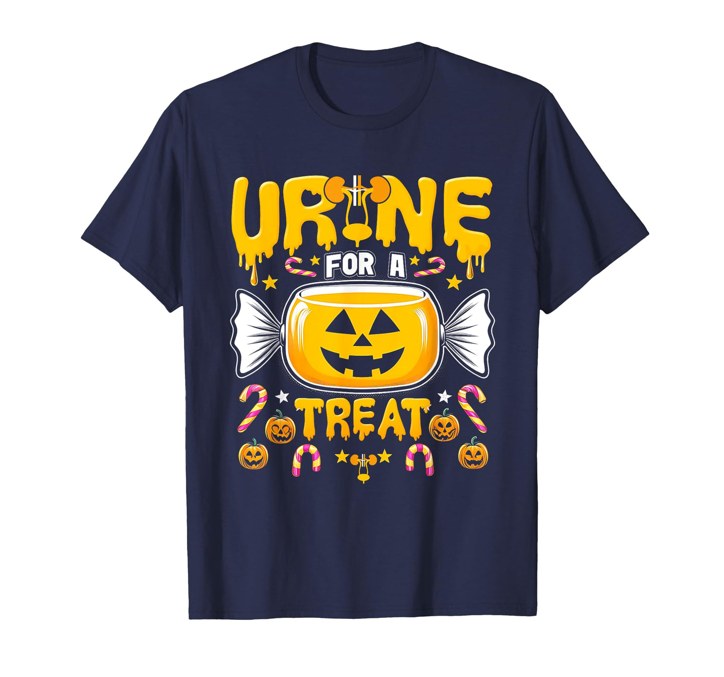 Urine For A Treat Candy Funny Halloween Urologist Joke T-Shirt