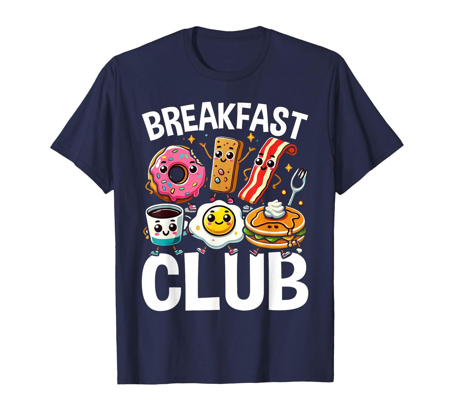 Breakfast Club Cute Kawaii Bfast Club Parody Funny Food Pun T-Shirt