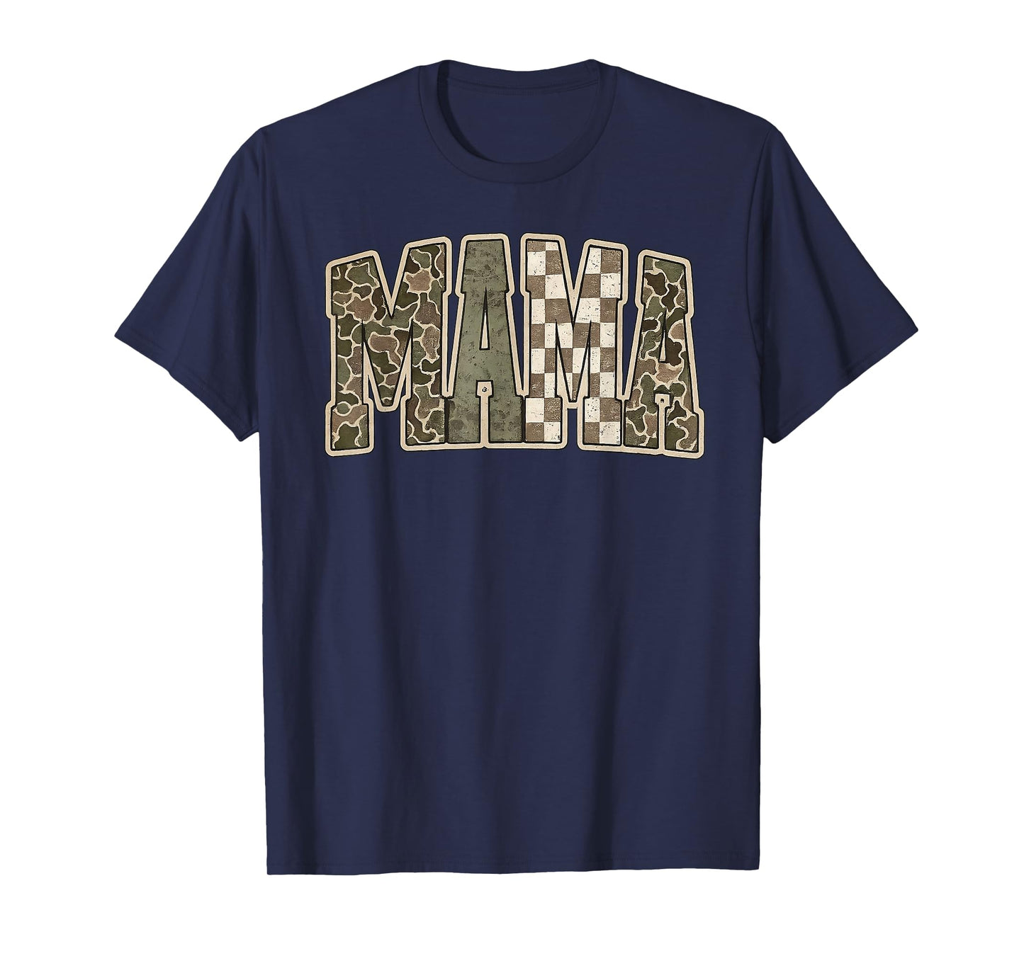 Mama Mommy Happy Mother's Day Mom Life Retro Camouflage T-Shirt