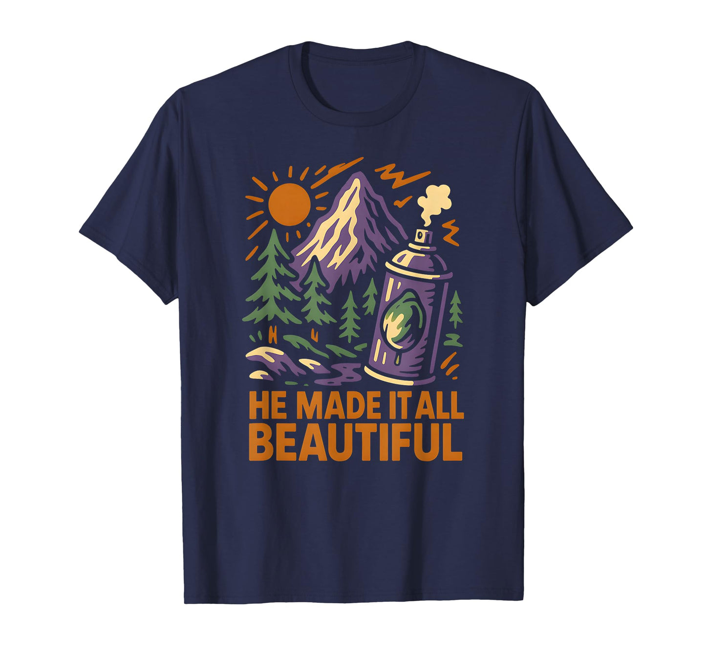 Nature He Made It All Beautiful Vintage Womens Christian T-Shirt
