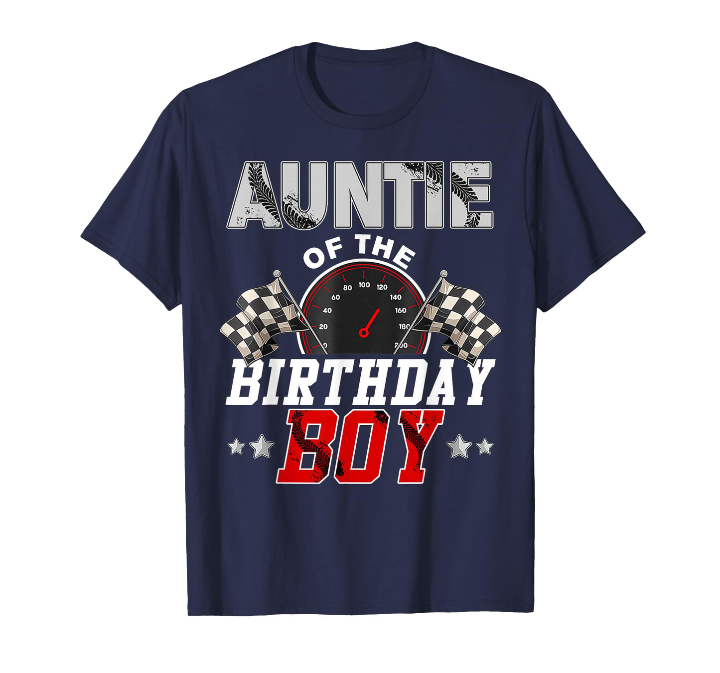 Auntie Of The Birthday Boy Race Car Racing Car Driver T-Shirt