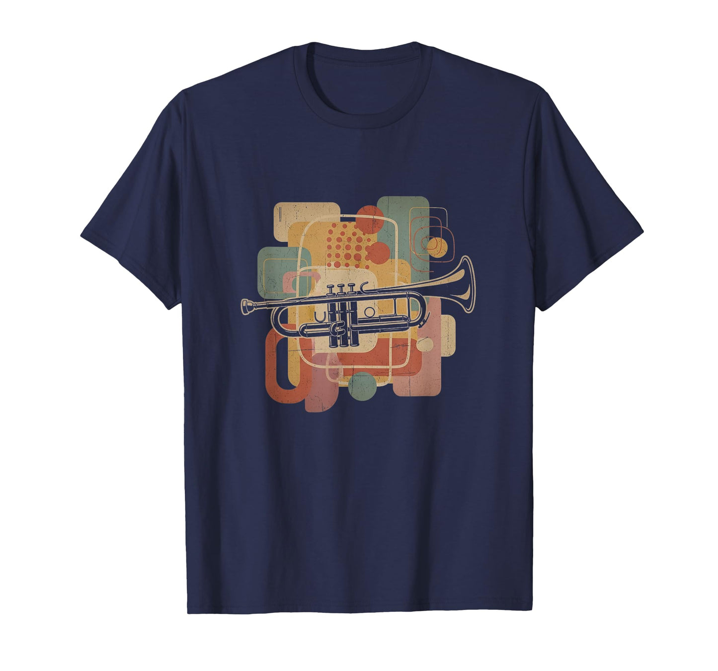 Retro Trumpet Graphic Art Design T-Shirt