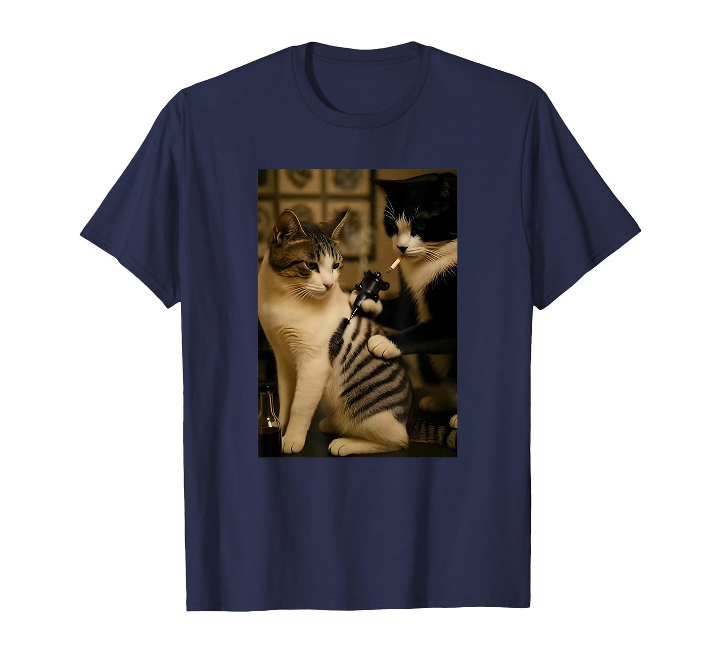Retro Cat Tattoo Meme, Funny Cat Meme T-Shirt